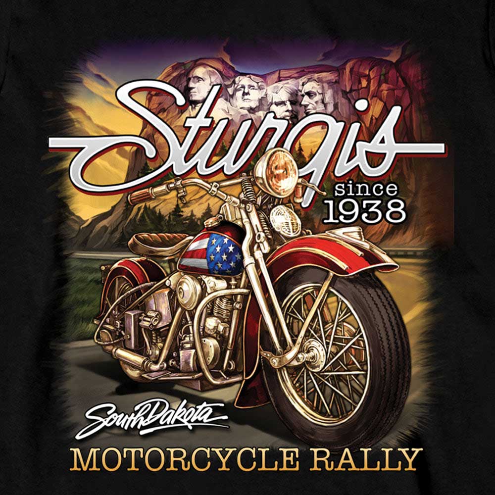 Hot Leathers SPB2094 Men's Black 2023 Sturgis Rally Rushmore Long Sleeve Shirt - Image 4