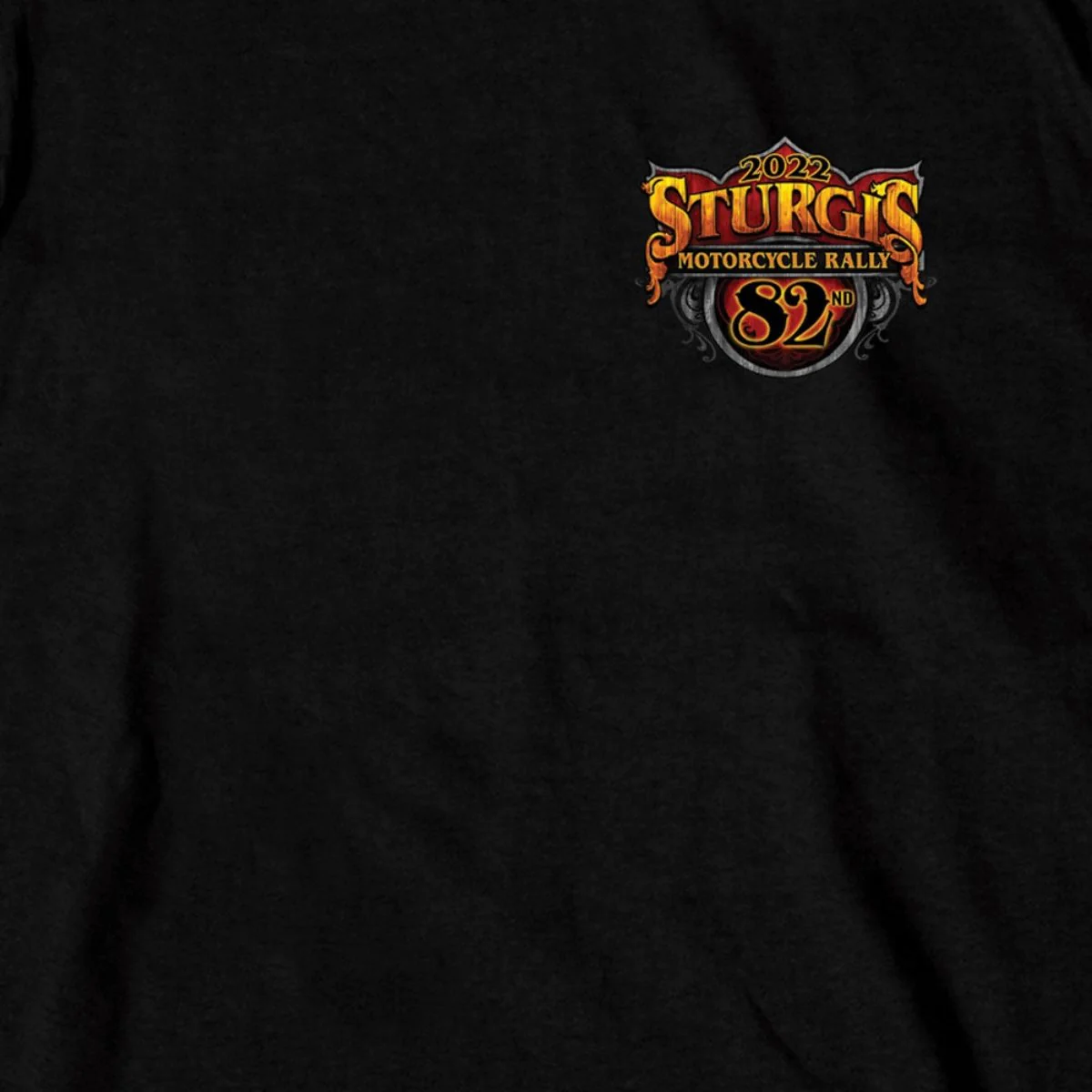 2022 Sturgis Motorcycle Rally SPB1005 Crazy Buffalo Men's Black T-Shirt - Image 2