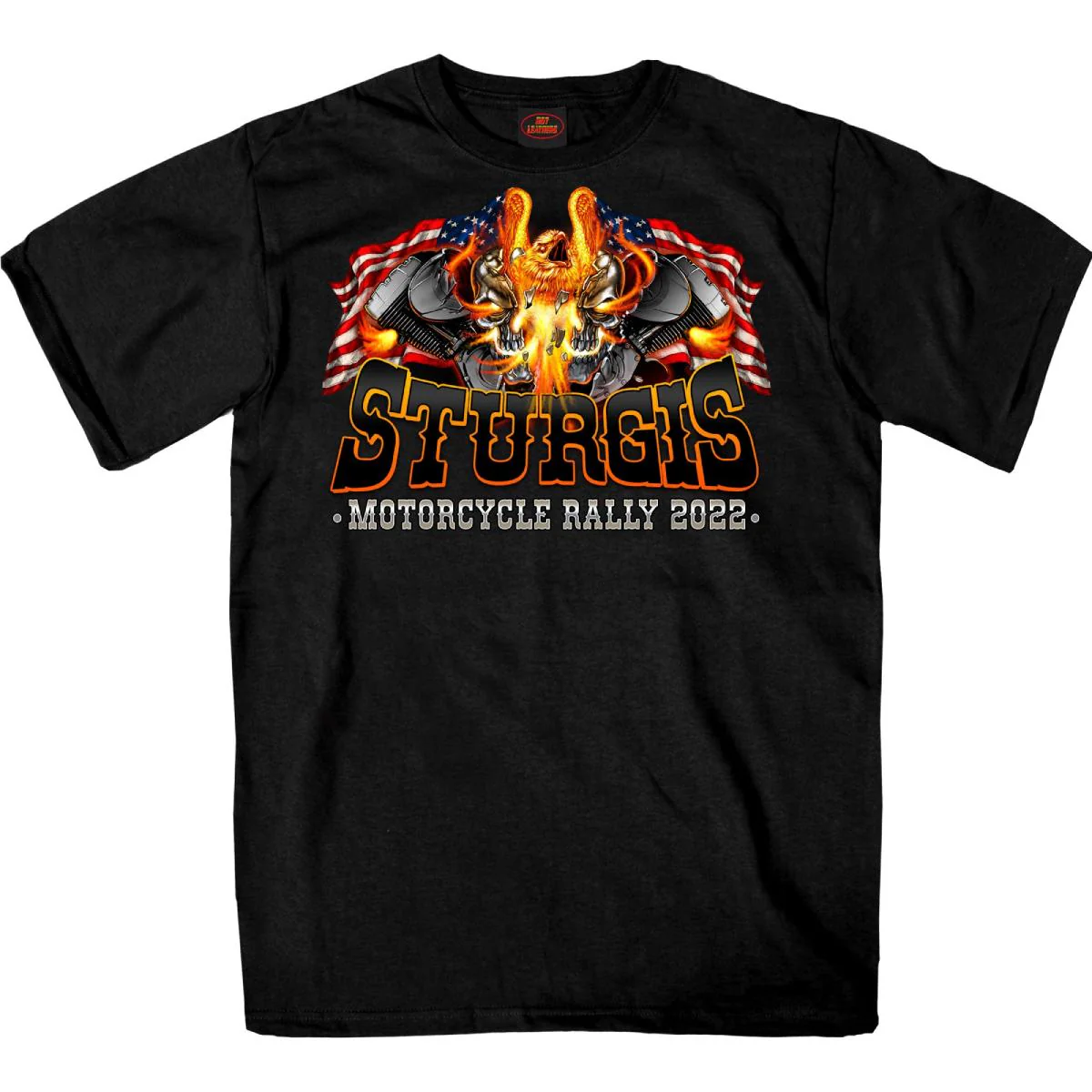 2022 Sturgis Web Exclusive SPB1037 Men's Black Eagle Explosion T-Shirt