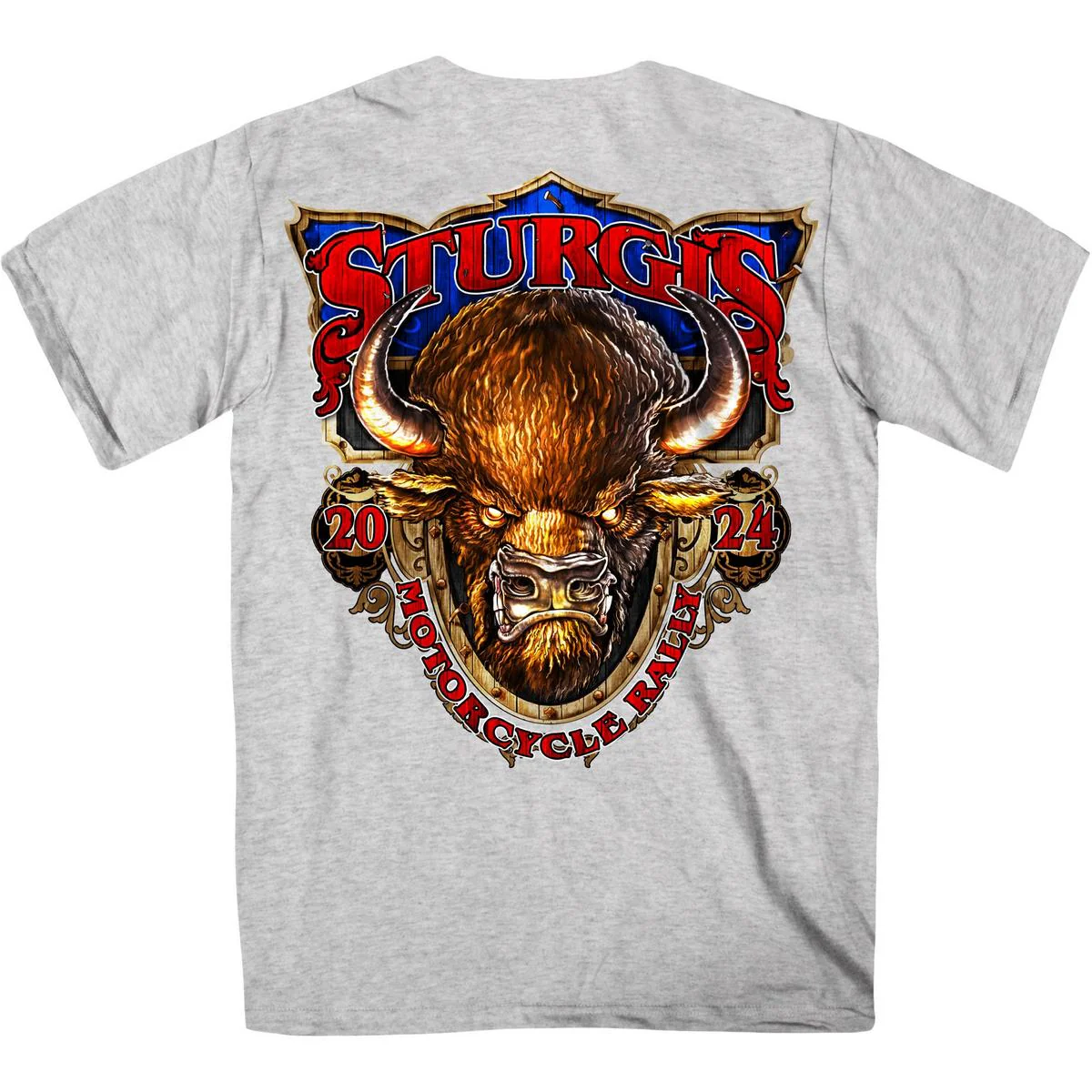 2024 Sturgis Men's Buffalo Ash Motorcycle Rally T-Shirt SPB1116 - Image 2