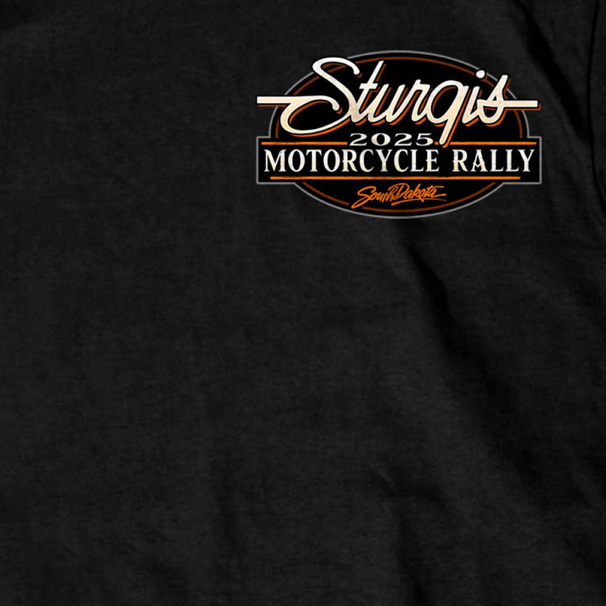 2025 Sturgis Motorcycle Rally Attractions Men's Black T-Shirt - Image 4