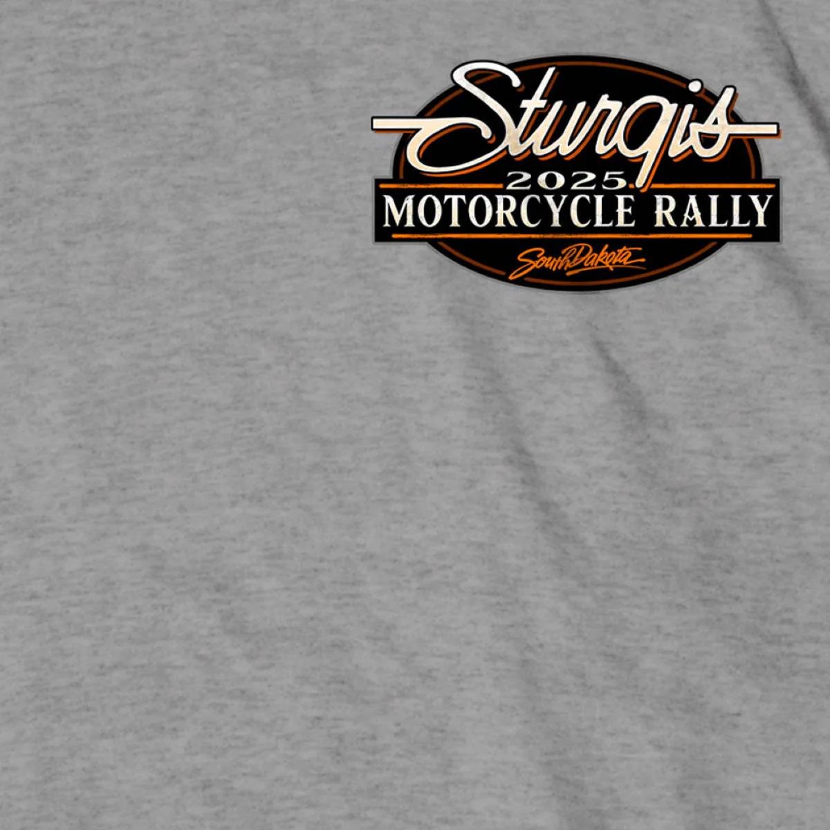 2025 Sturgis Motorcycle Rally Attractions Men's Heather Gray T-Shirt - Image 4