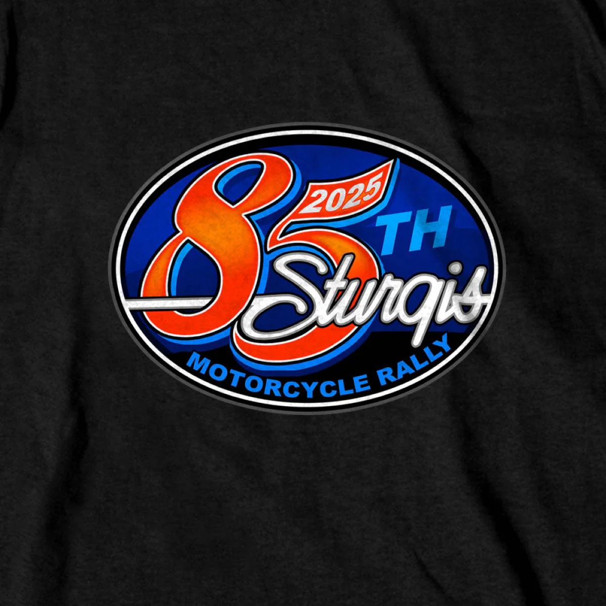 2025 Sturgis Motorcycle Rally Rally Logo Black Men's T-Shirt - Image 4