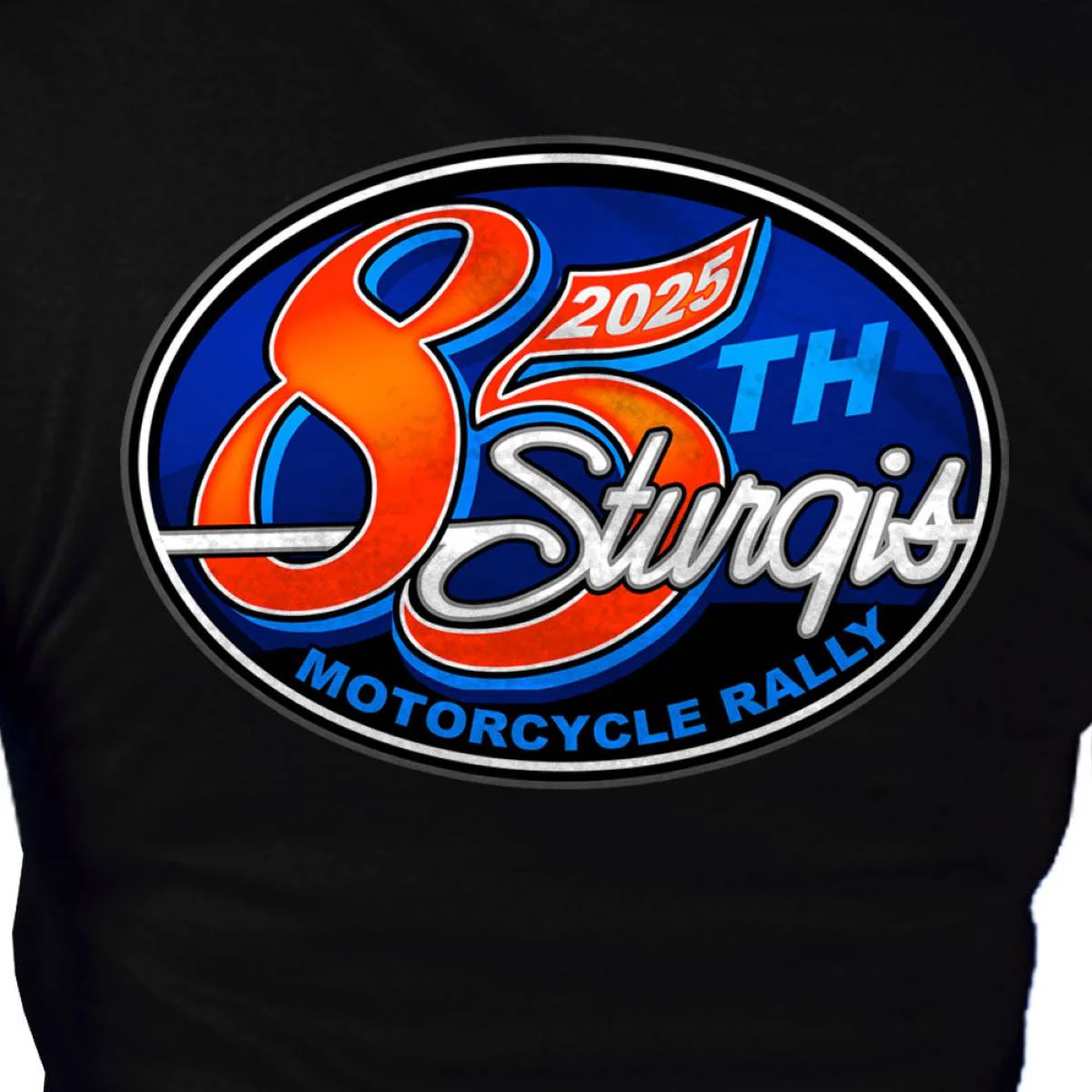 2025 Sturgis Women's Motorcycle Rally Rally Logo Black Ladies T-Shirt - Image 4