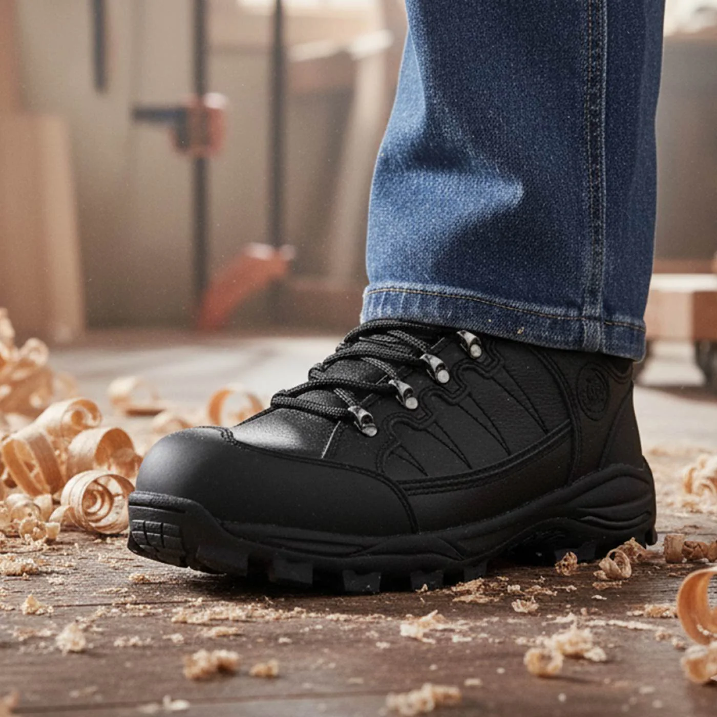 Bazalt MBM9126 Men’s Black Waterproof Frost-Proof Leather Outdoor Work & Hiking Shoes - Image 3