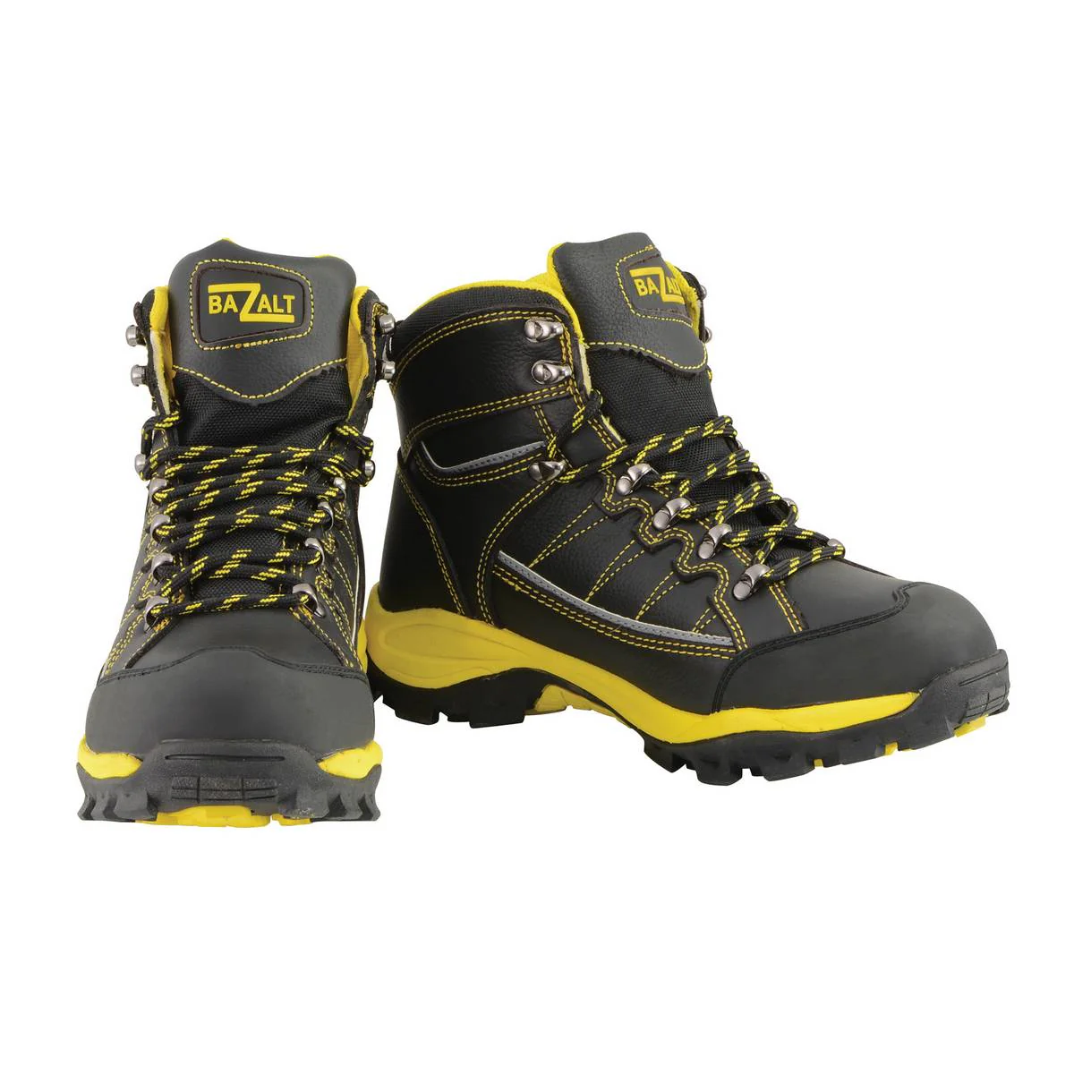 Bazalt MBM9122 Men’s Black & Yellow Waterproof Frost-Proof Leather Work & Hiking Shoes - Image 10