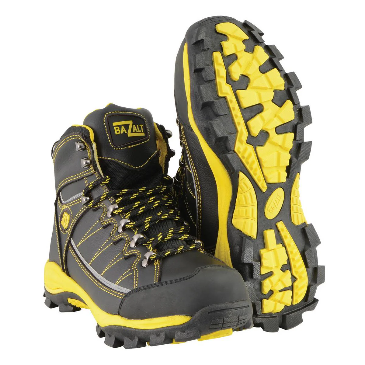 Bazalt MBM9122 Men’s Black & Yellow Waterproof Frost-Proof Leather Work & Hiking Shoes - Image 11