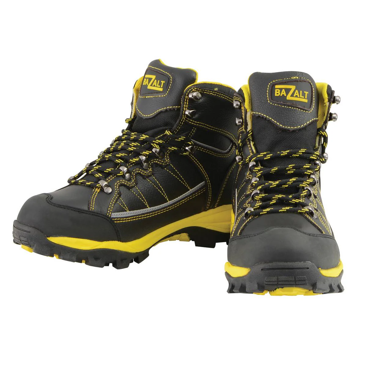 Bazalt MBM9122 Men’s Black & Yellow Waterproof Frost-Proof Leather Work & Hiking Shoes - Image 4