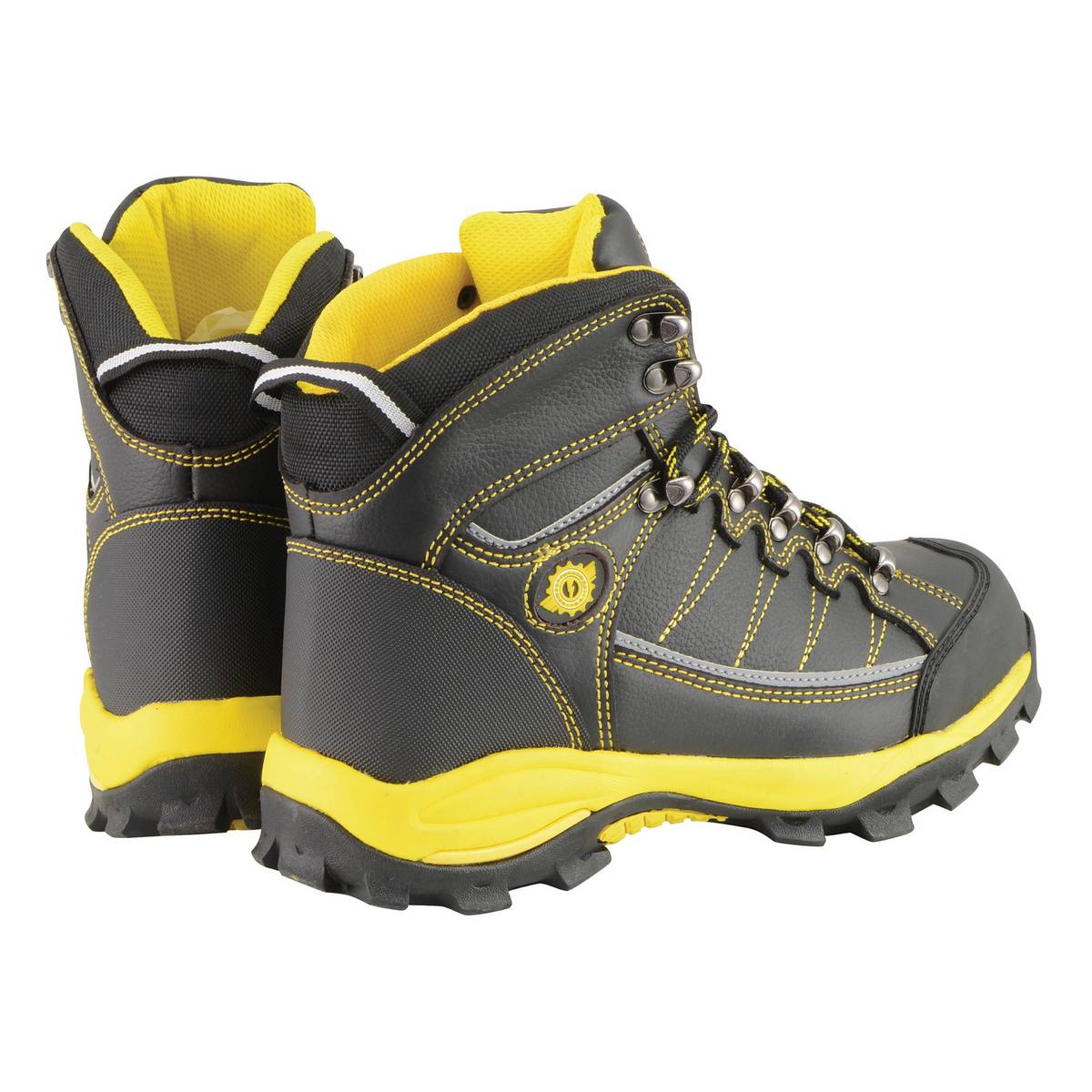 Bazalt MBM9122 Men’s Black & Yellow Waterproof Frost-Proof Leather Work & Hiking Shoes - Image 8