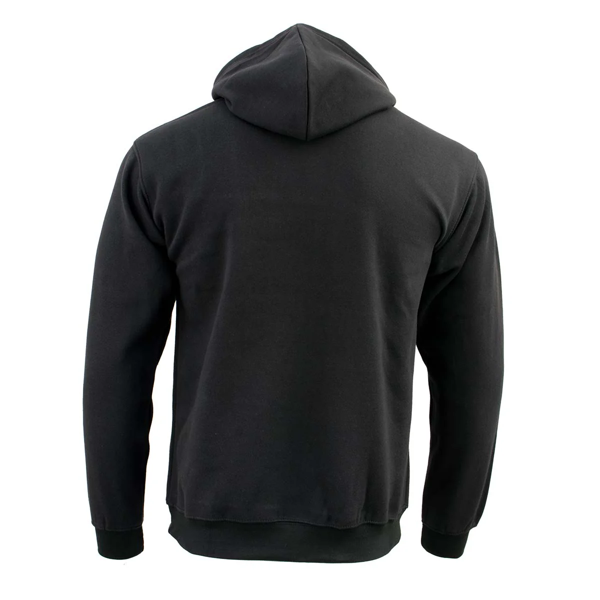 Biker Clothing Co. BCC118027 Men's Classic Black Pullover Hoodie Sweater - Image 2