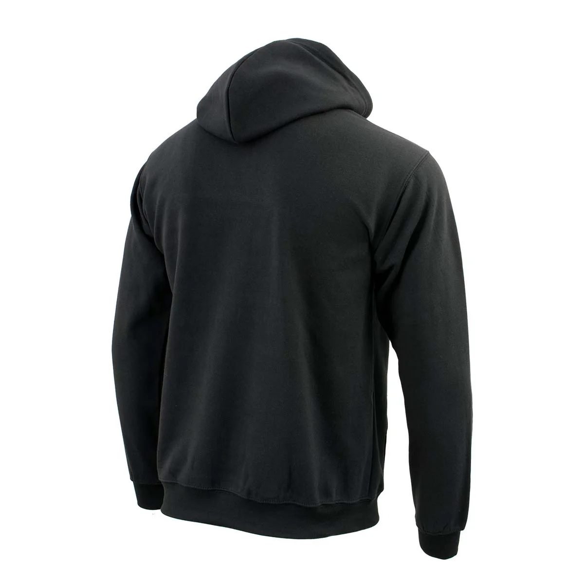 Biker Clothing Co. BCC118027 Men's Classic Black Pullover Hoodie Sweater - Image 5