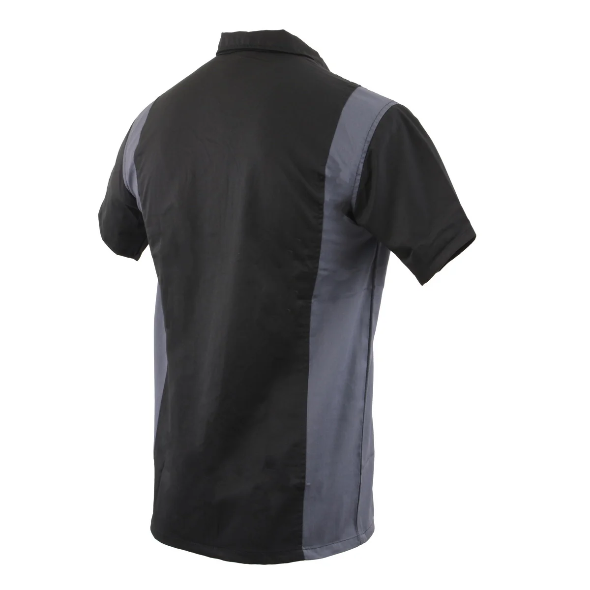 Milwaukee Leather MDM11674 Men’s Black-Grey Button-Up Heavy-Duty Work Shirt - Classic Mechanic Shirt w/ Pockets - Image 7