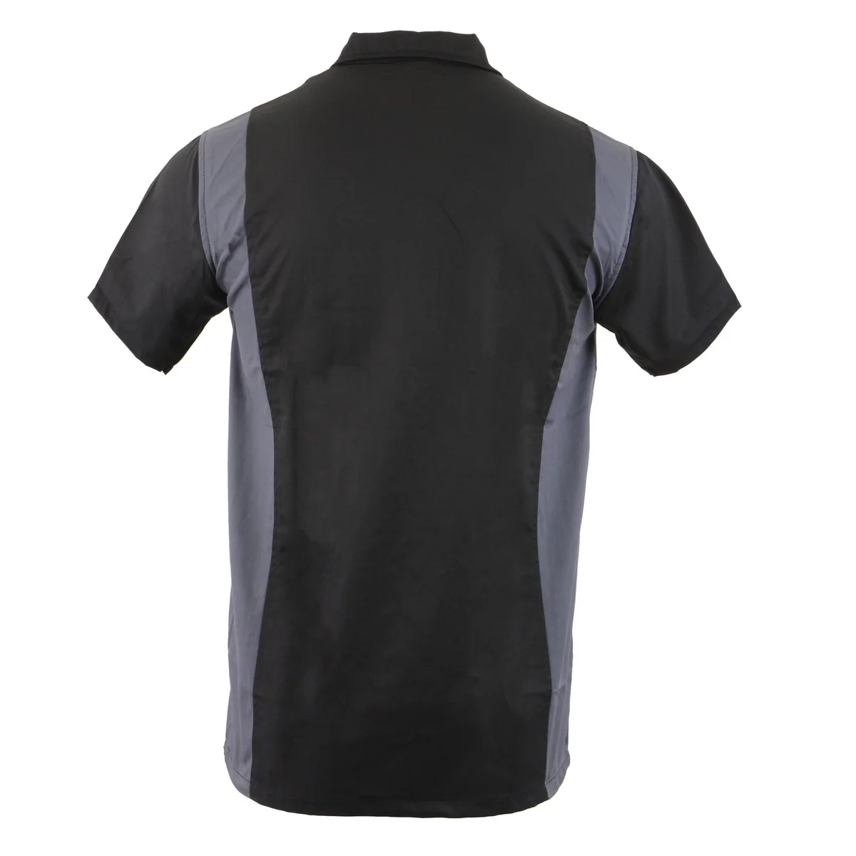 Milwaukee Leather MDM11674 Men’s Black-Grey Button-Up Heavy-Duty Work Shirt - Classic Mechanic Shirt w/ Pockets - Image 8