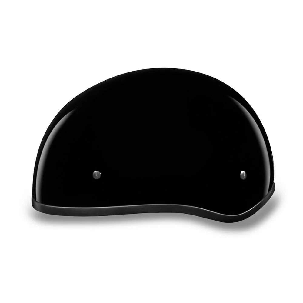 Close Out Daytona Helmets D1-ANS ‘Skull Cap' HI-Gloss Black Half Face Helmet without Visor - Image 2