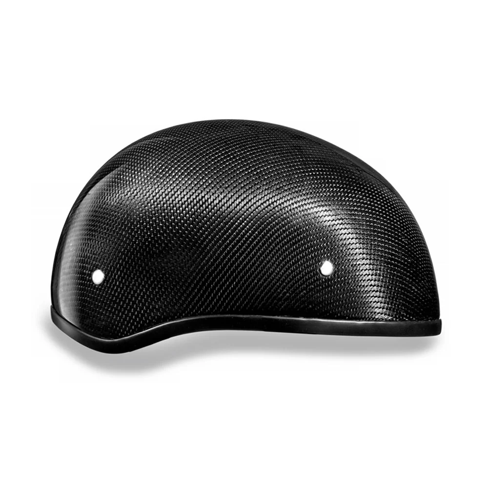 Close Out Daytona Helmets D2-GNS ‘Skull Cap' Grey Carbon Fiber Half Face Helmet without Visor - Image 4