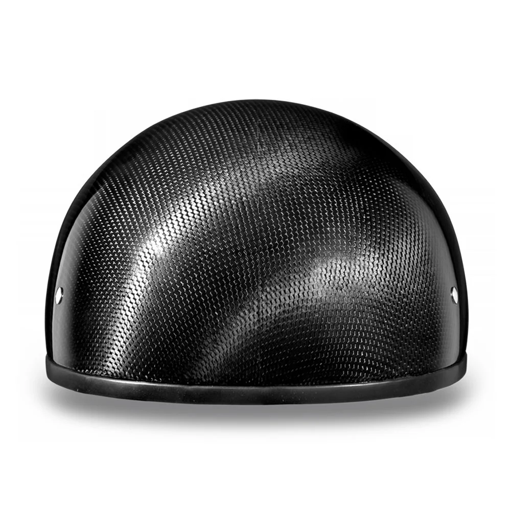 Close Out Daytona Helmets D2-GNS ‘Skull Cap' Grey Carbon Fiber Half Face Helmet without Visor - Image 5