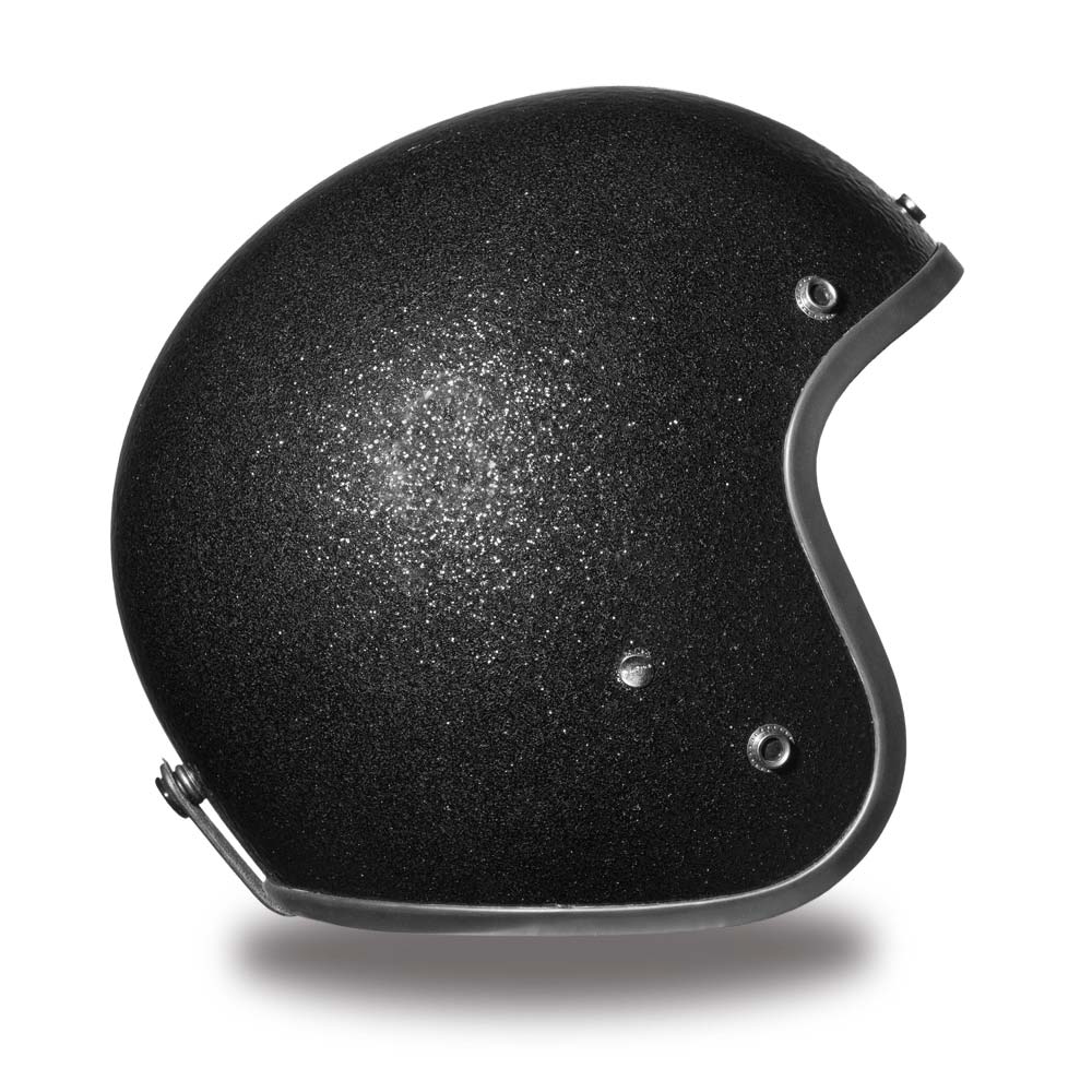 Close Out Clearance Daytona Helmets DC7-A ‘Cruiser’ Black Metal Flake ¾ Open Face Helmet - Image 3
