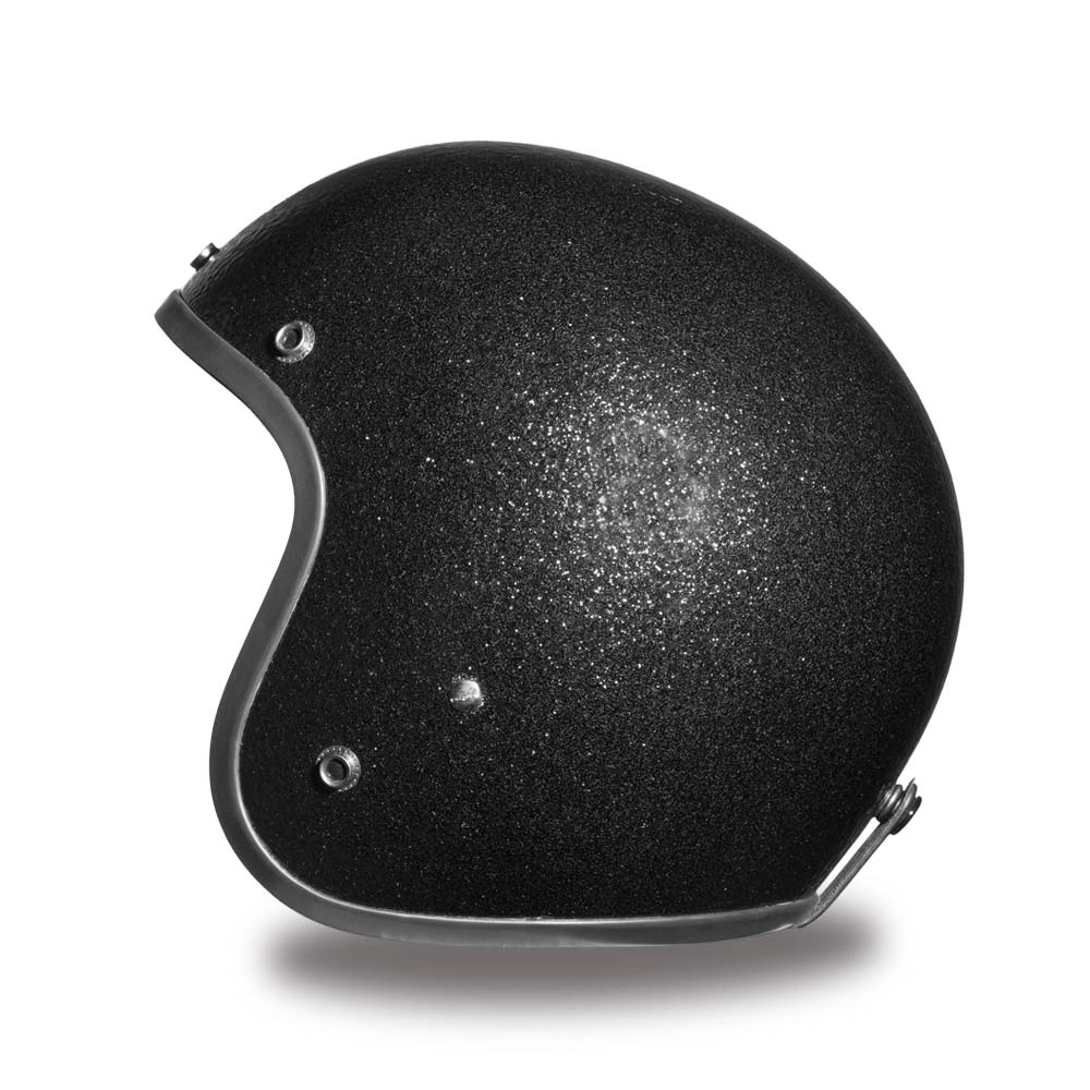 Close Out Clearance Daytona Helmets DC7-A ‘Cruiser’ Black Metal Flake ¾ Open Face Helmet - Image 5