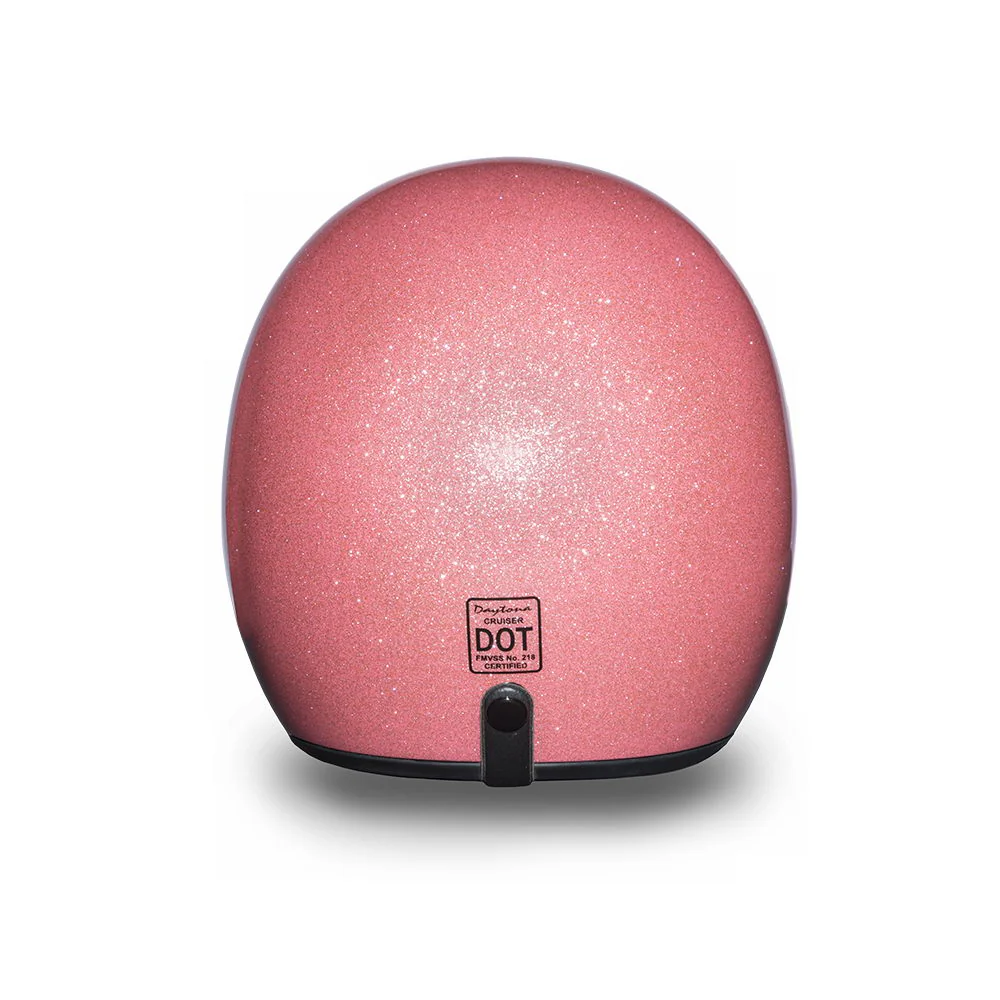 Close Out Clearance Daytona Helmets DC7-P ‘Cruiser’ Pink Metal Flake ¾ Open Face Helmet - Image 4