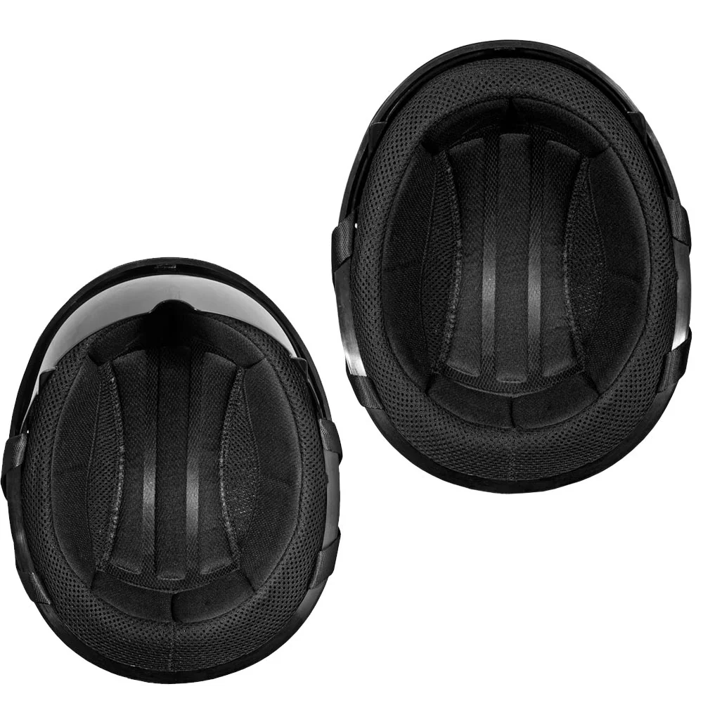 Close Out Daytona Helmets DS8-A ‘Skull Cap' Gloss Black Half Face Helmet with Inner Shield - Image 3