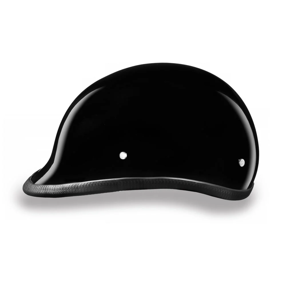 Close Out Clearance Daytona Helmets H1-A ‘Hawk’ Polo Style HI-Gloss Black Half Face Helmet - Image 2