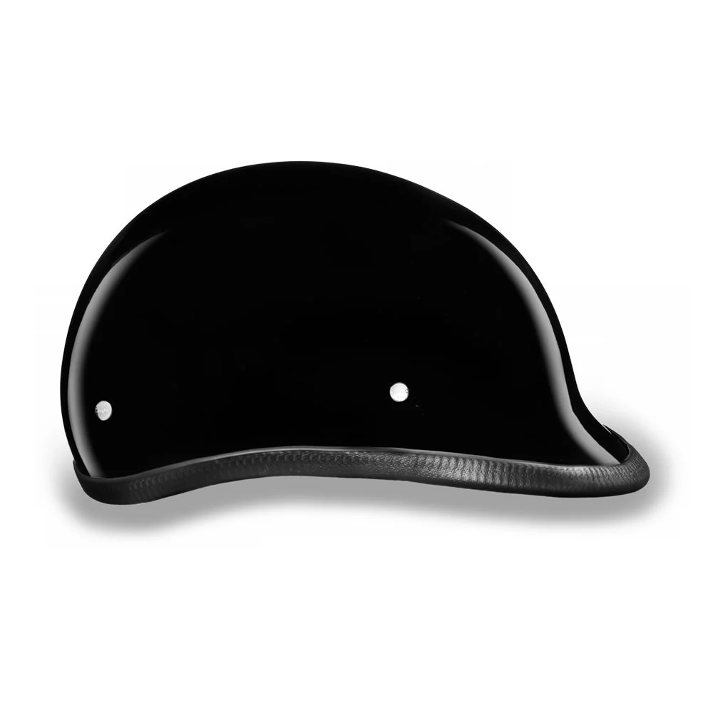 Close Out Clearance Daytona Helmets H1-A ‘Hawk’ Polo Style HI-Gloss Black Half Face Helmet - Image 4