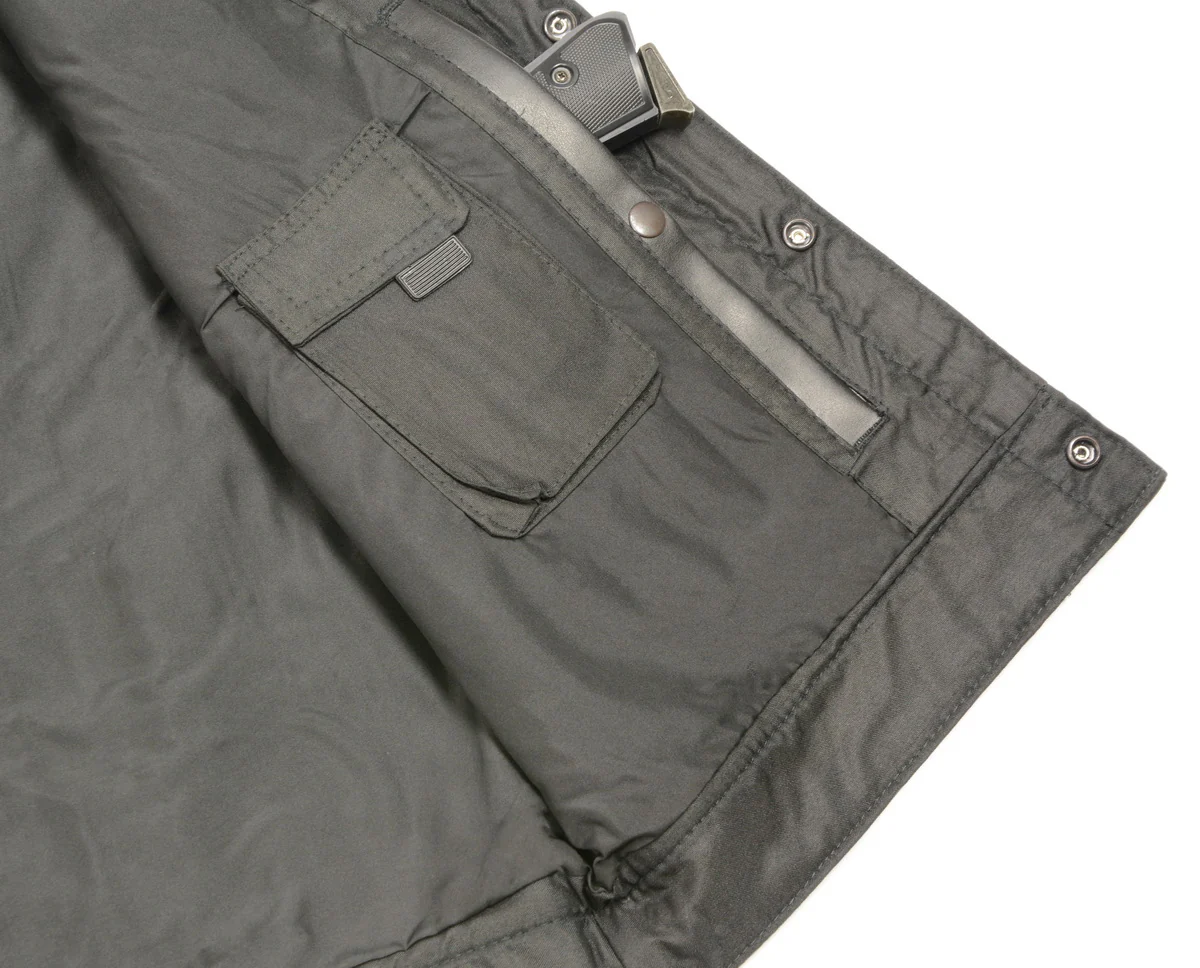 Club Vest CVM3510 Men’s Black Zipper Leather Vest with Seamless Back Design - Image 4