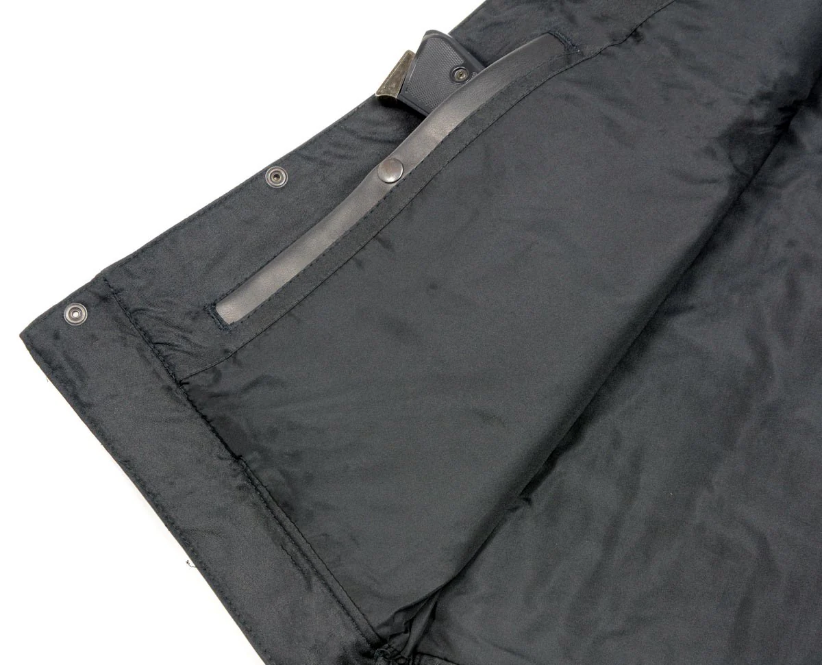 Club Vest CVM3712 Men’s Black Side Lace Leather Vest with Seamless Back Design - Image 6