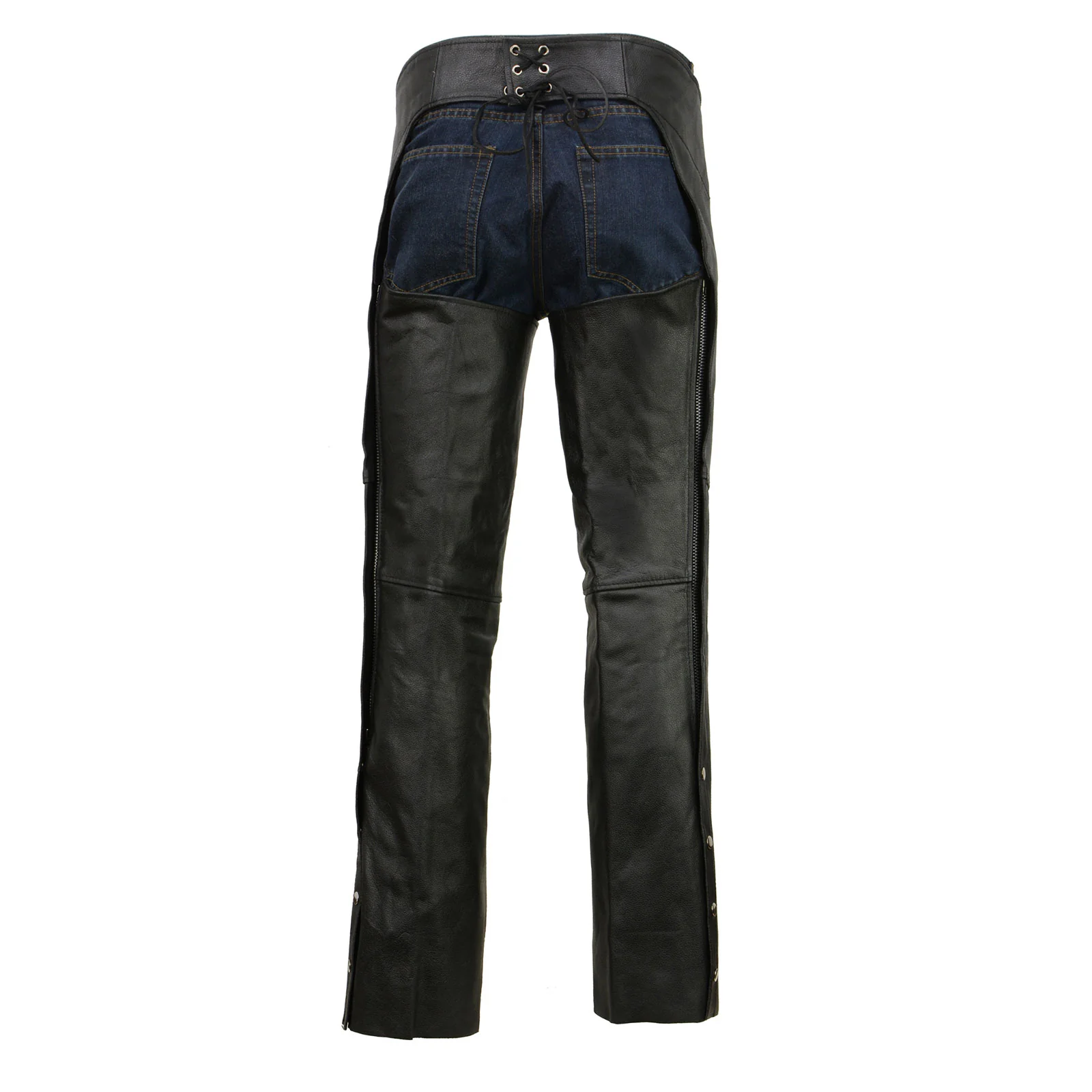 Event Biker EL1117BO Black Real Premium Leather Motorcycle Chaps for Men - Premium Leather Riding Chaps - Image 11