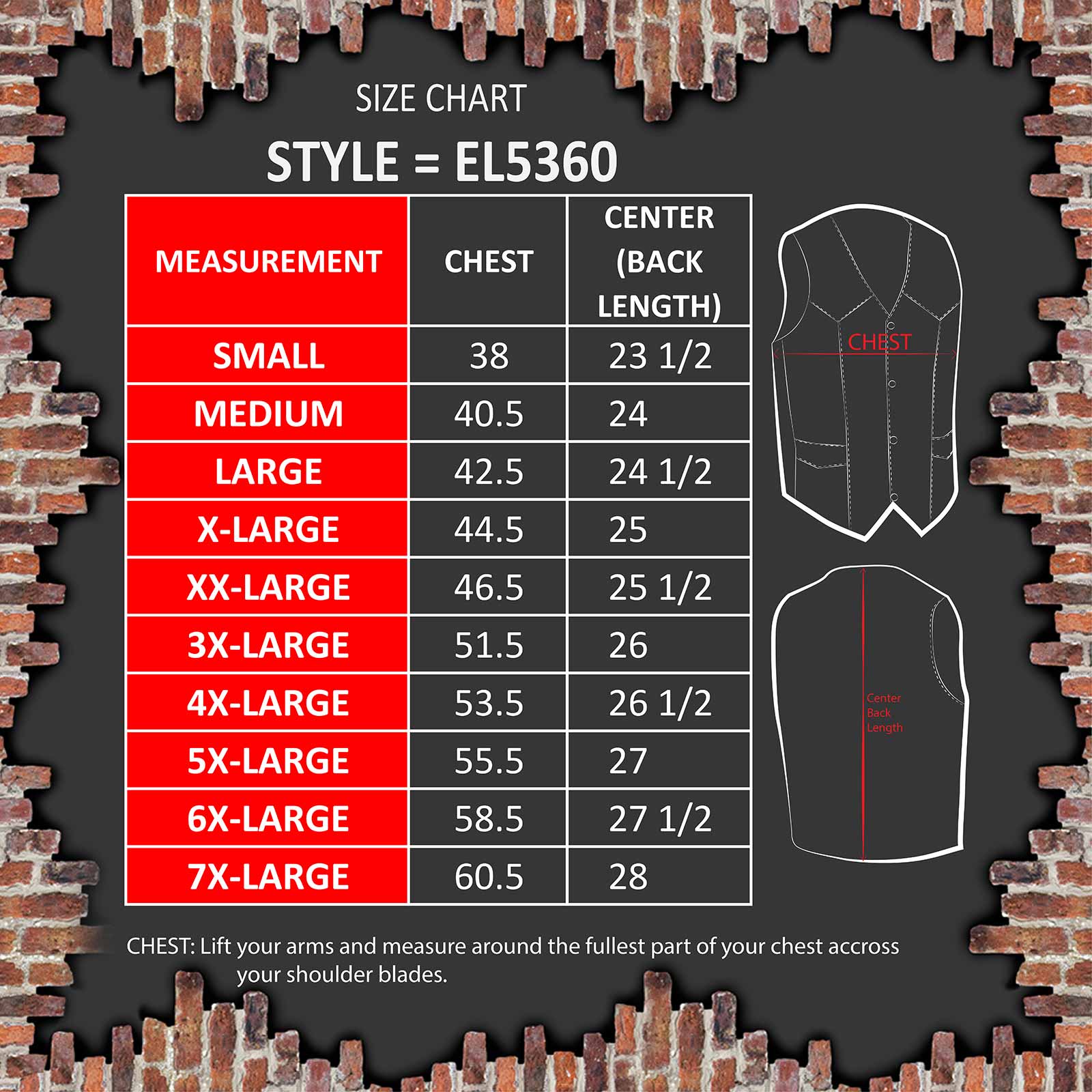 Event Leather EL5360 Men's Black Leather Vest with Denim Style Pockets and Side Lace - Image 3