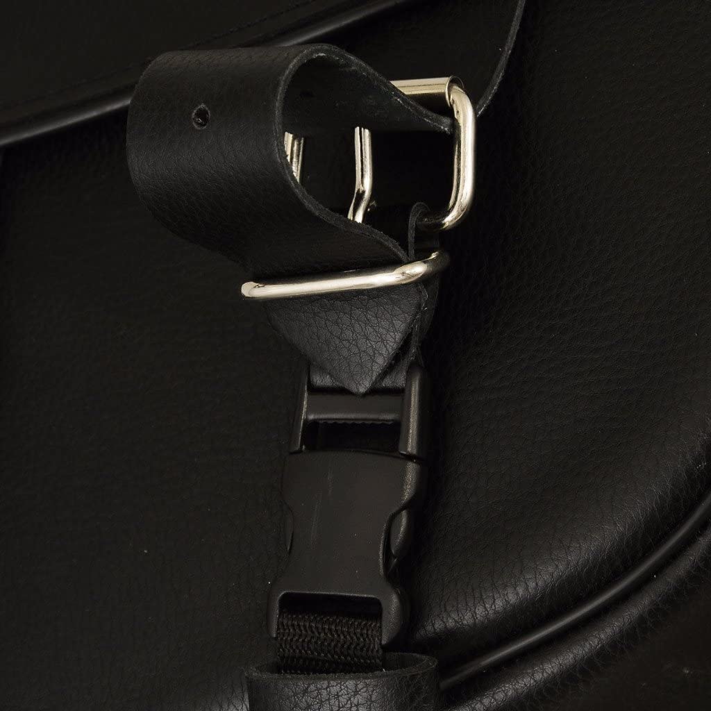 First Manufacturing FIBAG8009 Black Leather Mountable Motorcycle Saddlebags - Image 4