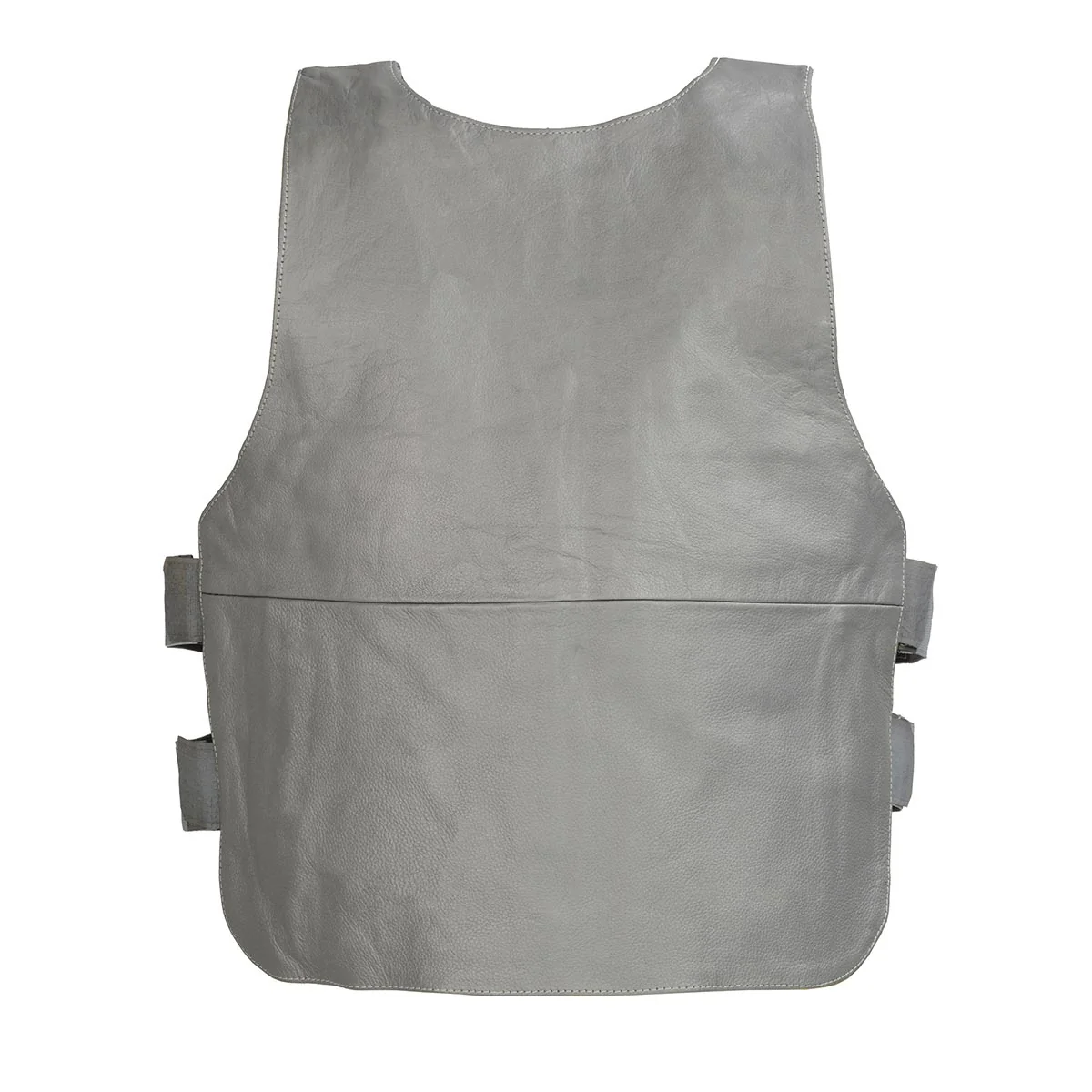 Genuine Leather SH1367LZS Ladies 'Bullet Proof Replica' Grey Leather Vest - Image 2