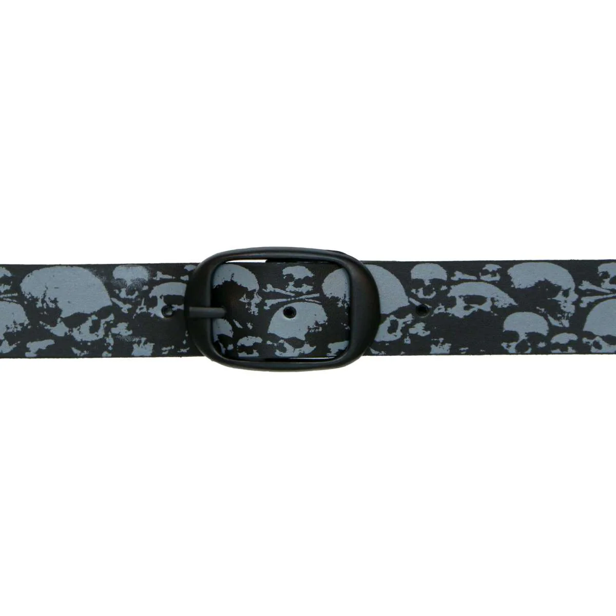 Hot Leathers Ancient Skulls Black and Gray Leather Belt BLA1130 - Image 3