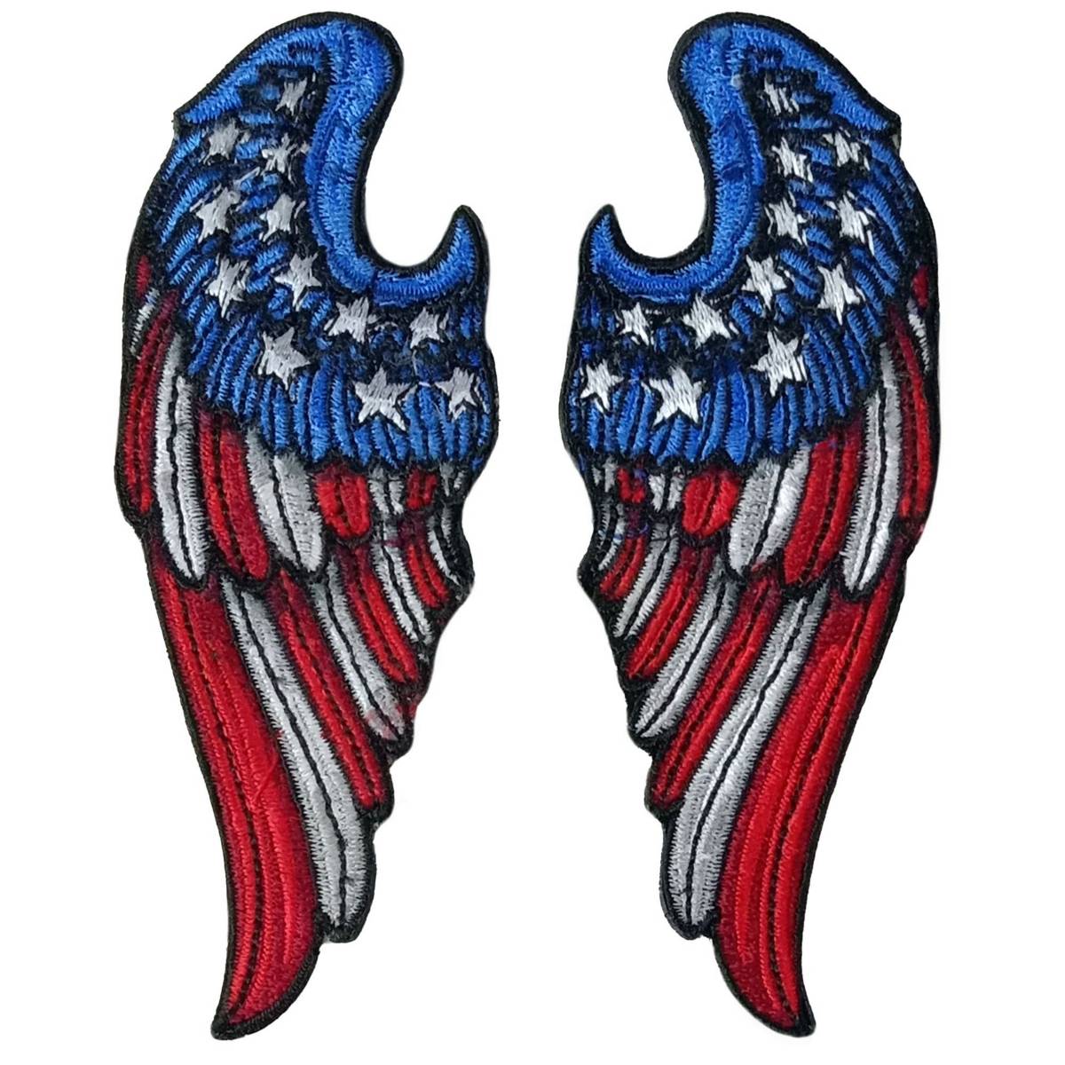 Hot Leathers Angel Wings Flag 4" 3.6 X 4.4" Embroidered Patch PPQ2408