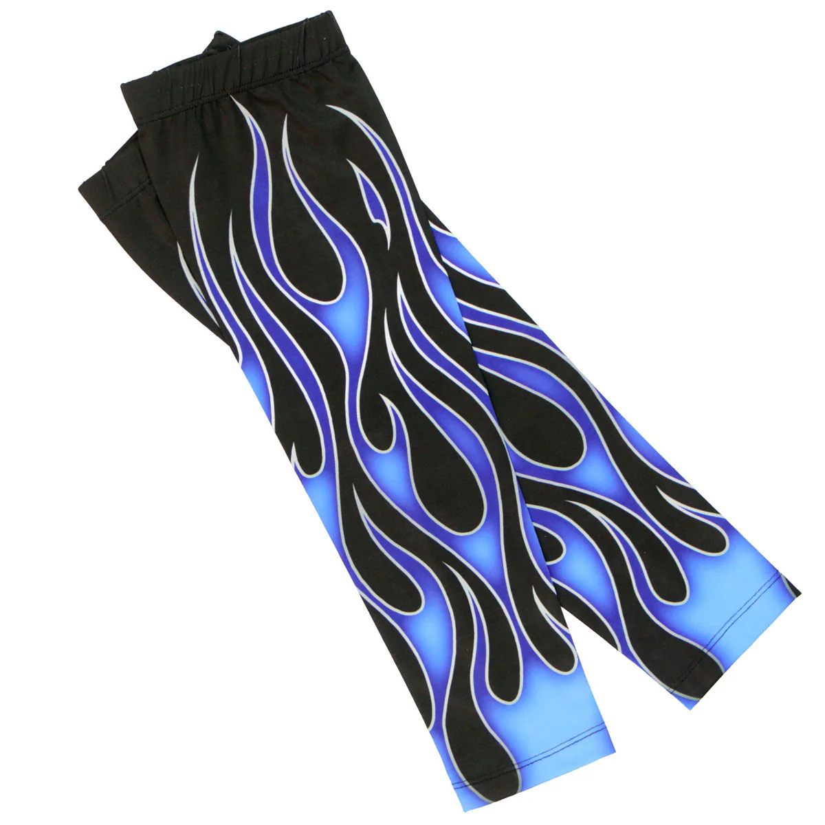 Hot Leathers ARM1005 Flames Blue Arm Sleeve - Image 6