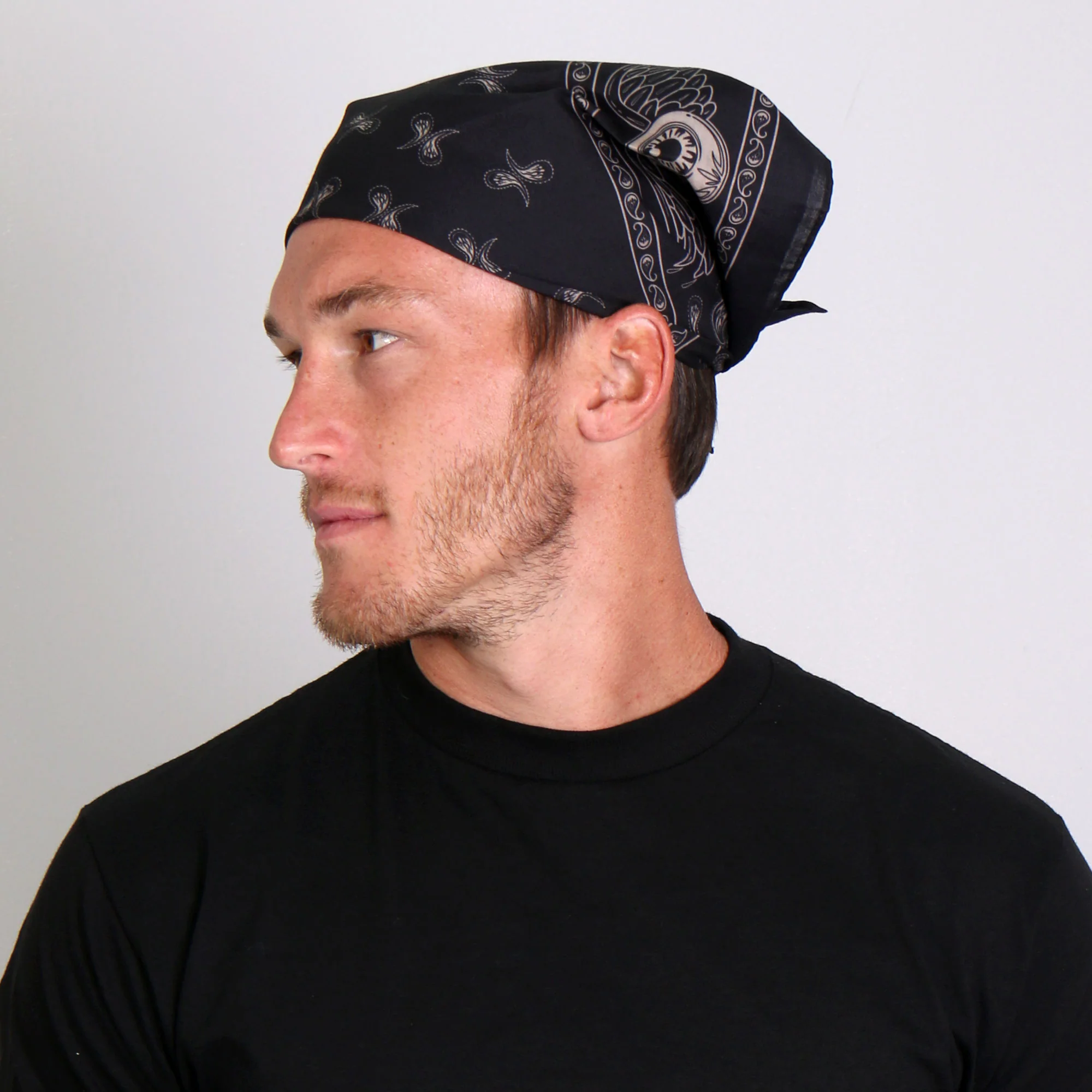 Hot Leathers BAB1060 Flying Eyeball Paisley Bandana - Image 2
