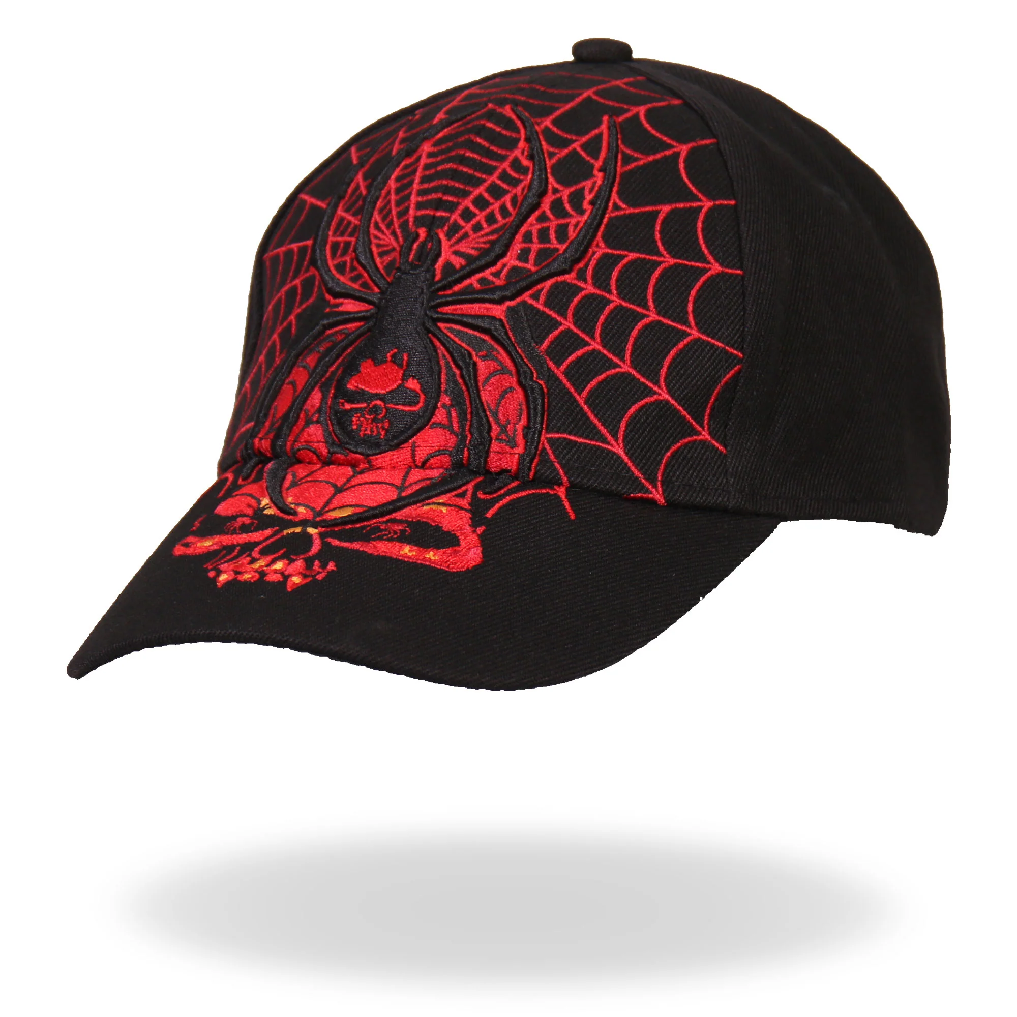 Hot Leathers BCA1014 Black Widow Ball Cap - Image 2