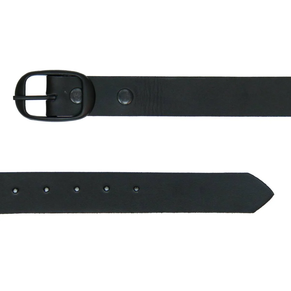 Hot Leathers BLA1133 Men's Don't Thread On Me Black Leather Belt w/ Interchangeable Buckle - 1.5 inches Wide - Image 2