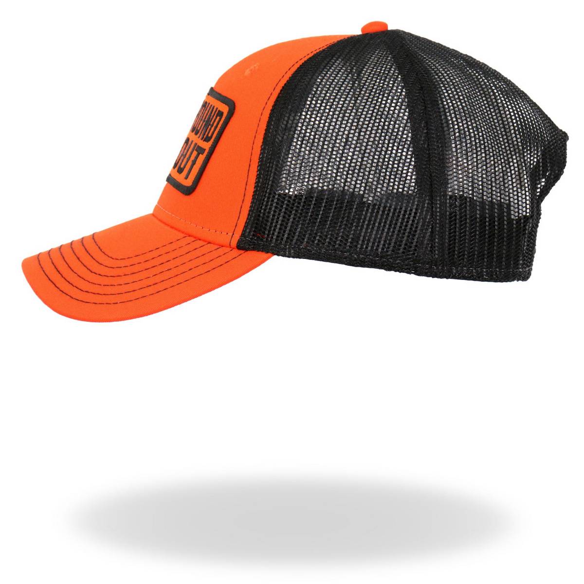 Hot Leathers Black and Orange Fuck Around Find Out Snapback Hat GHS2049 - Image 3