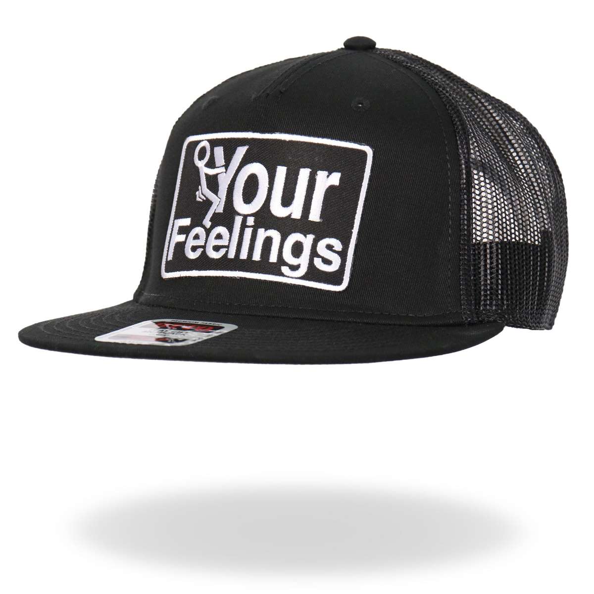 Hot Leathers Black And White Snapback F Your Feelings GSH2033 - Image 2