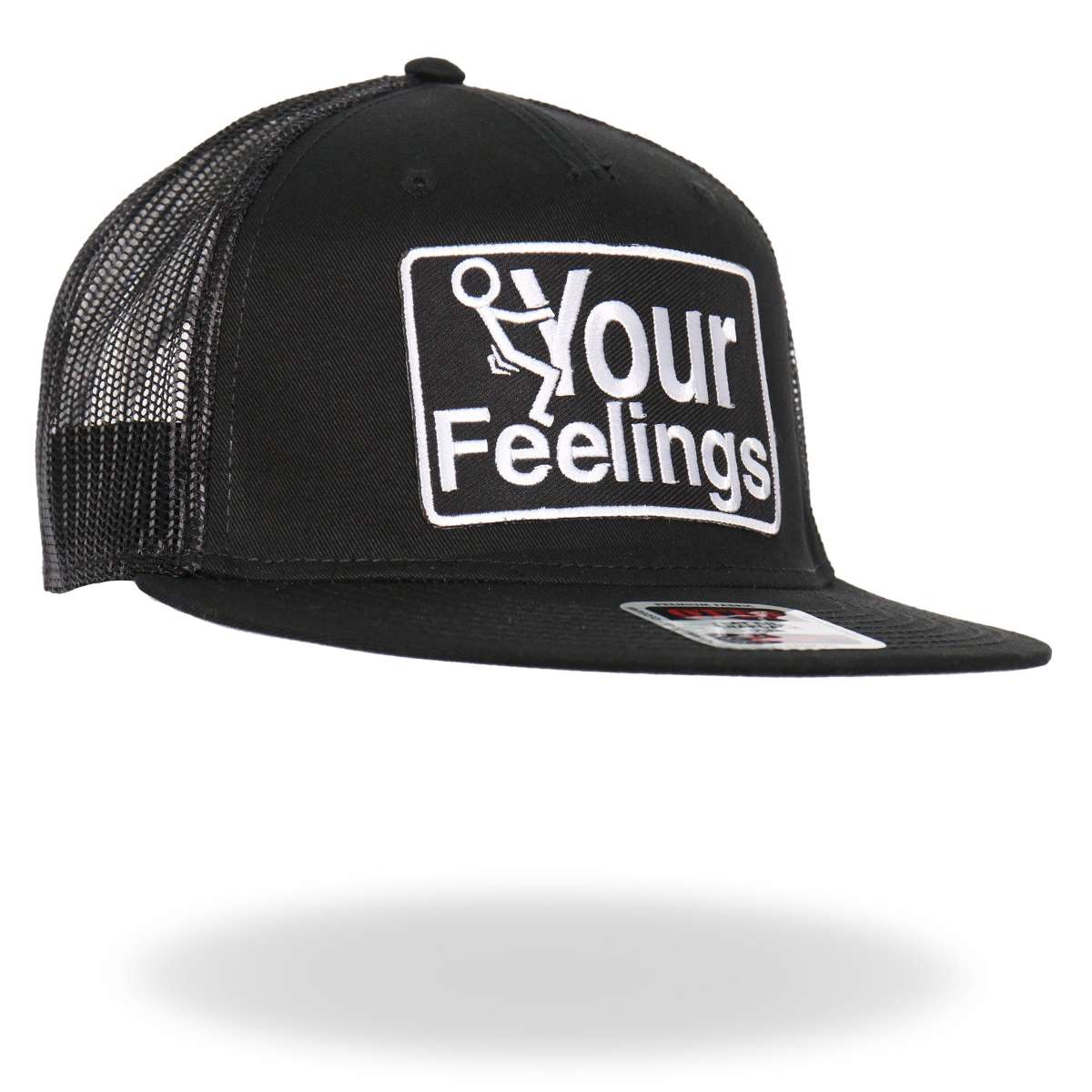 Hot Leathers Black And White Snapback F Your Feelings GSH2033 - Image 6