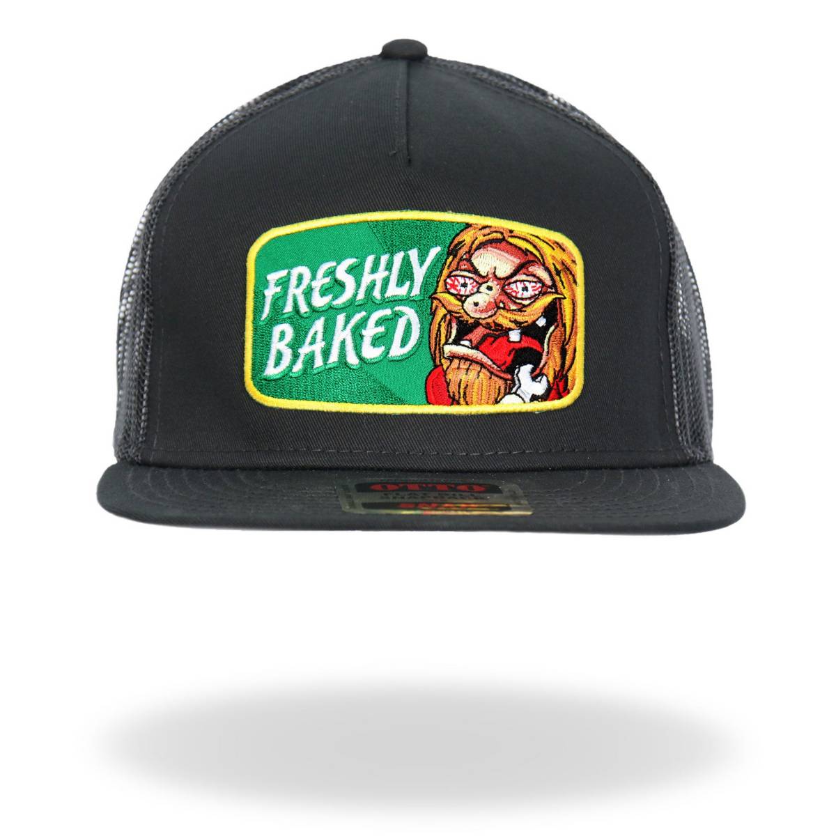 Hot Leathers Black Freshly Baked Flat Brim Snap Back Hat GSH2035 - Image 6