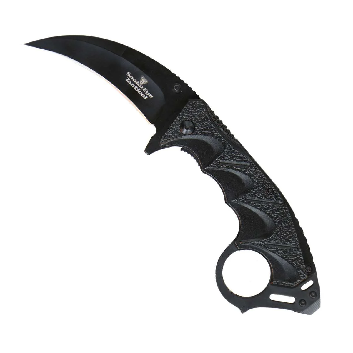 Hot Leathers Black Gravel Knife w/ Clip KNA1140 - Image 2