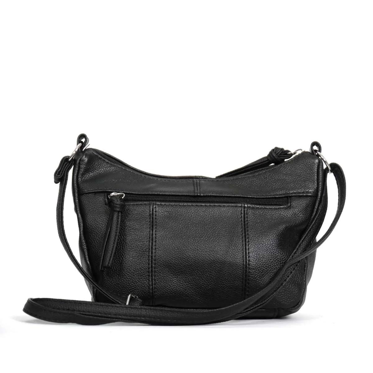 Hot Leathers Black Leather Purse with Two Zipper Pockets PUA1060 - Image 6