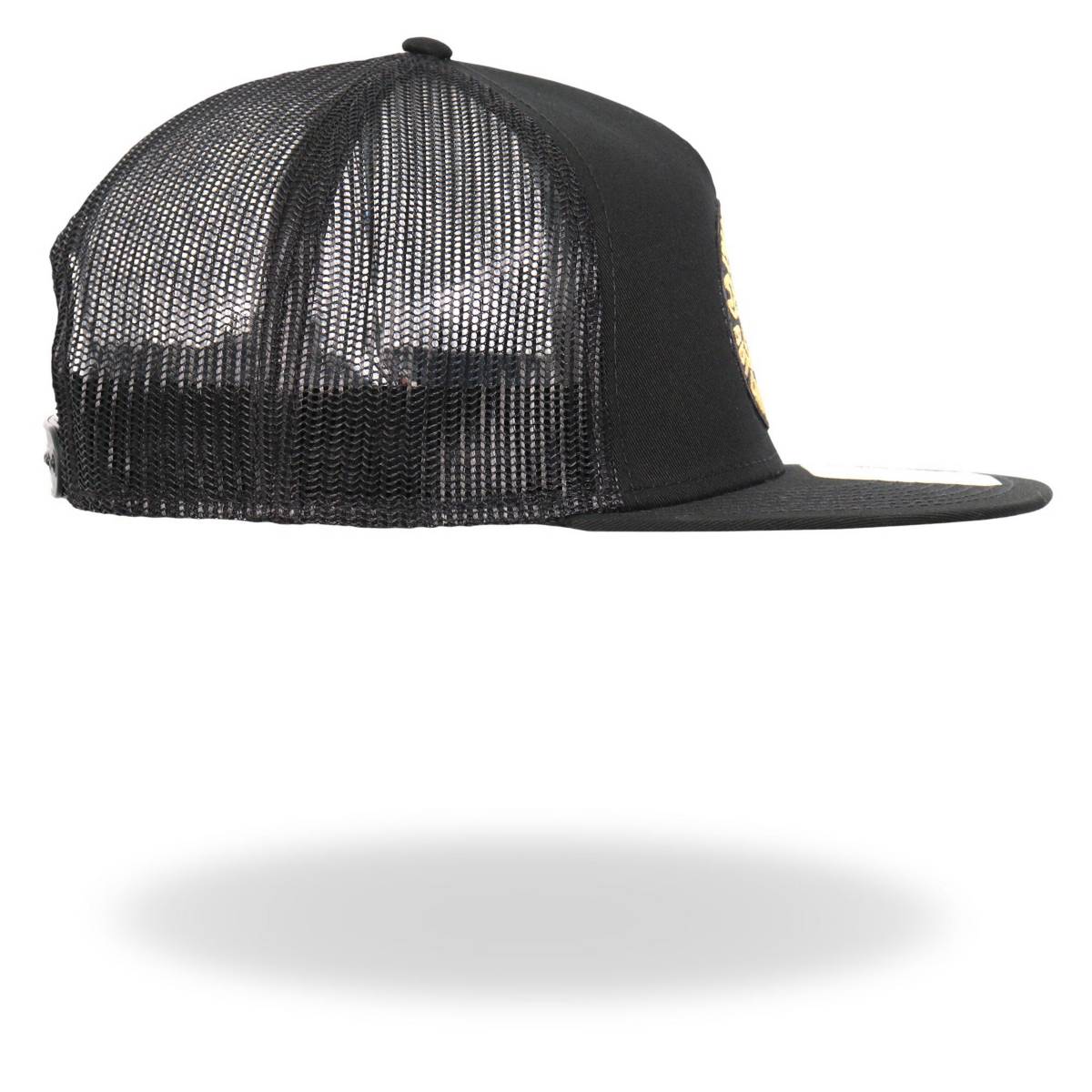 Hot Leathers Black Yellow And White Mechanic Can't Fix Stupid Snapback Hat GSH2036 - Image 4