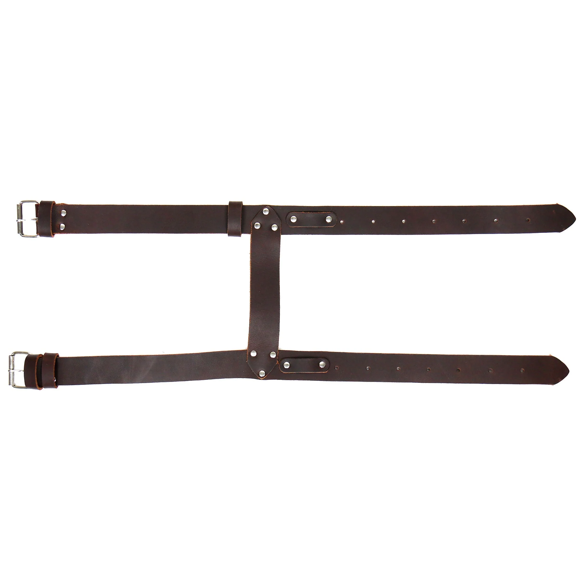 Hot Leathers Blanket Roll Brown Leather Strap TBR1003 - Image 2
