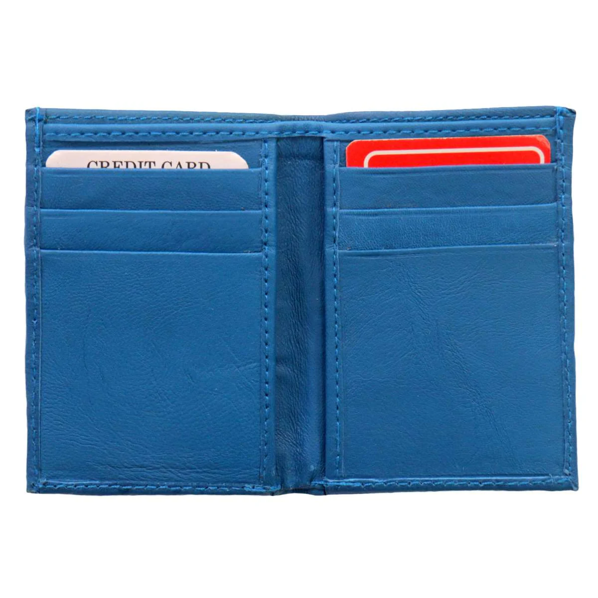 Hot Leathers Blue Credit Card Holding Wallet - Image 2