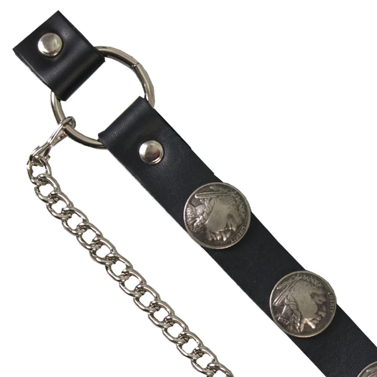 Hot Leathers BNL1005 Indian Head Nickel Boot Chain - Image 2