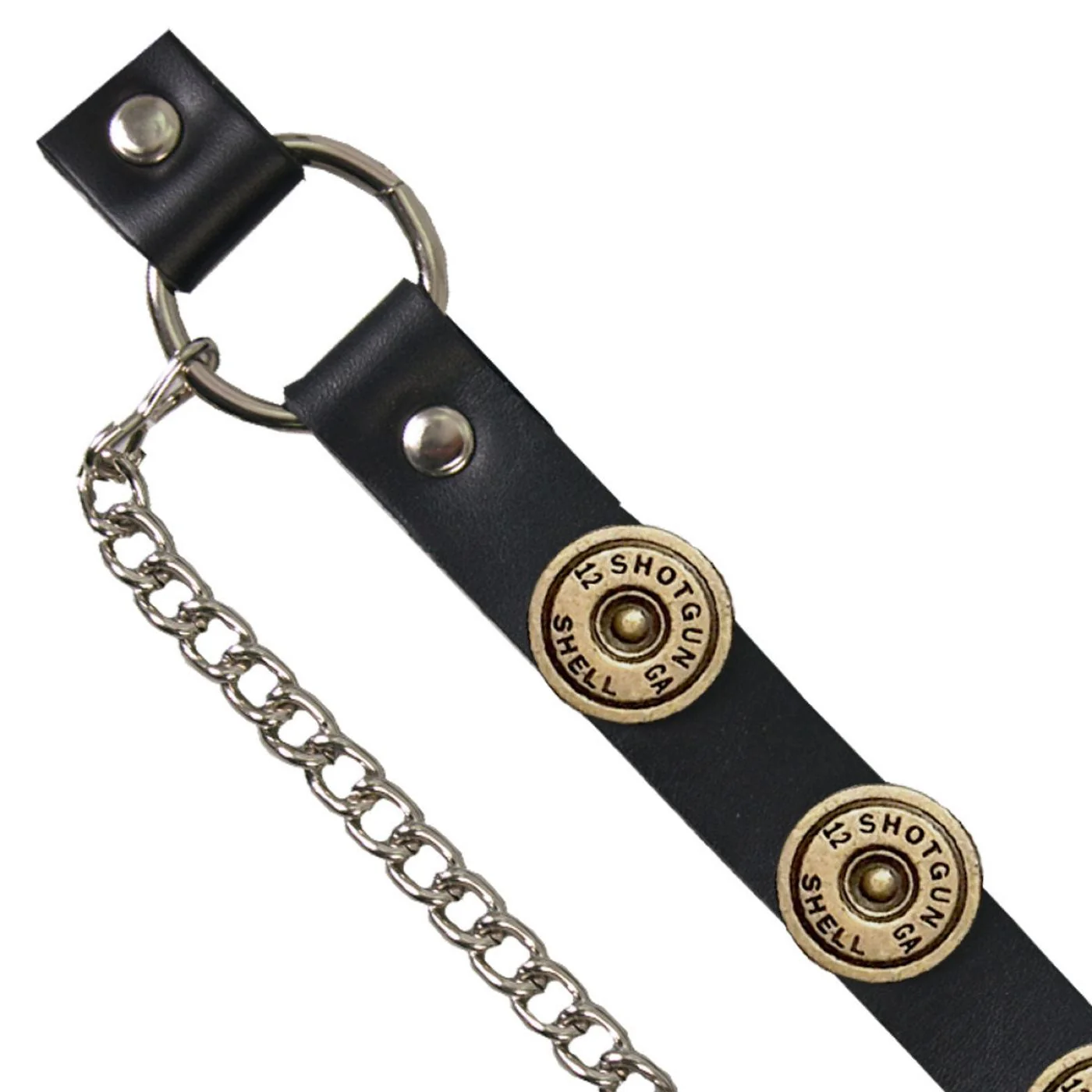 Hot Leathers BNL1024 12 Gauge Shell Medallion Boot Chain for Motorcycle Boots - Image 2