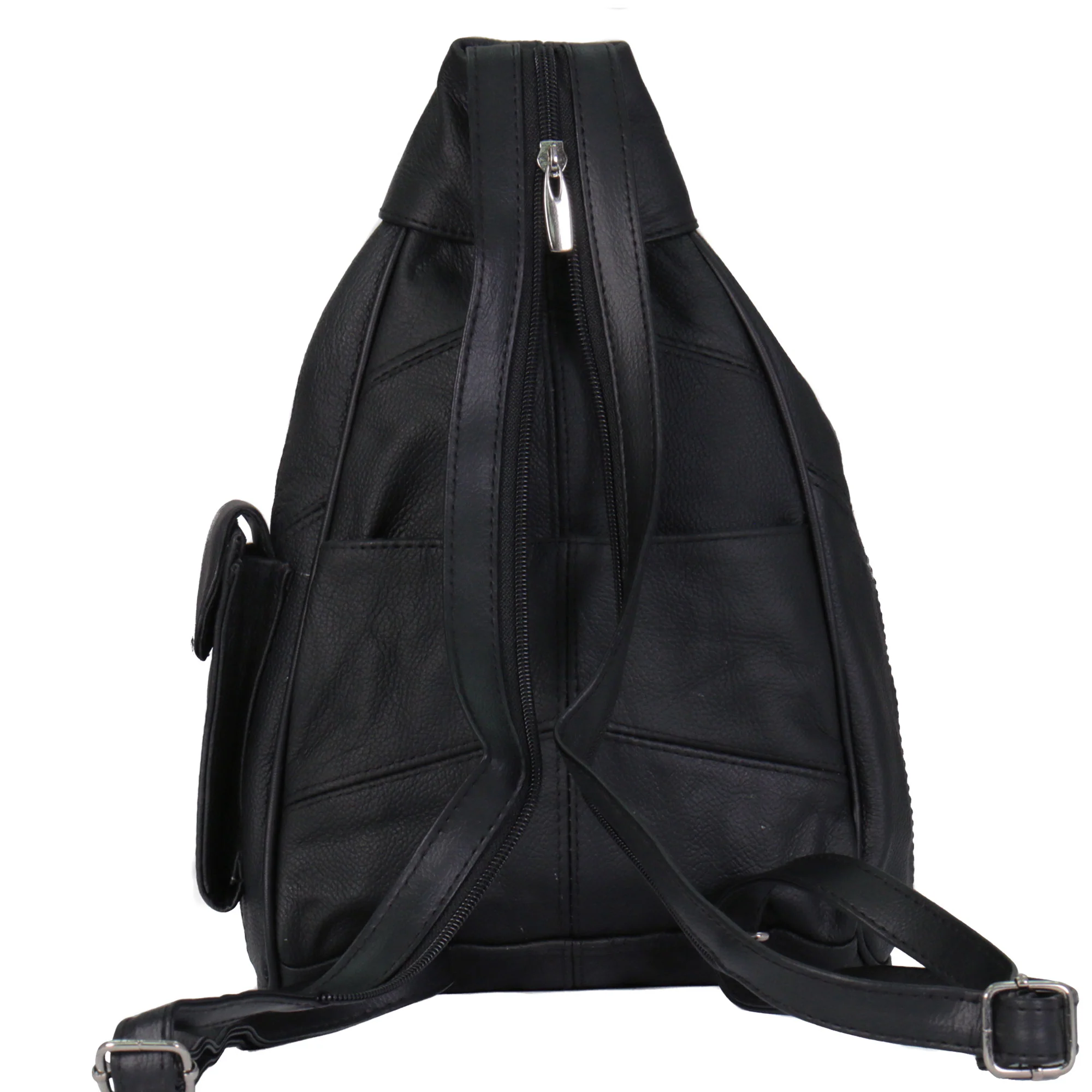 Hot Leathers BPA1005 Black Leather Backpack - Image 4
